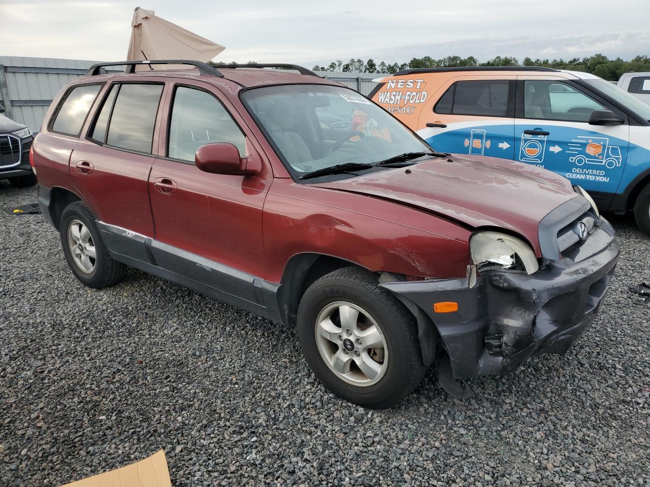 2005 Hyundai Santa Fe Gls Темно-бордовый vin: KM8SC13E55U908842