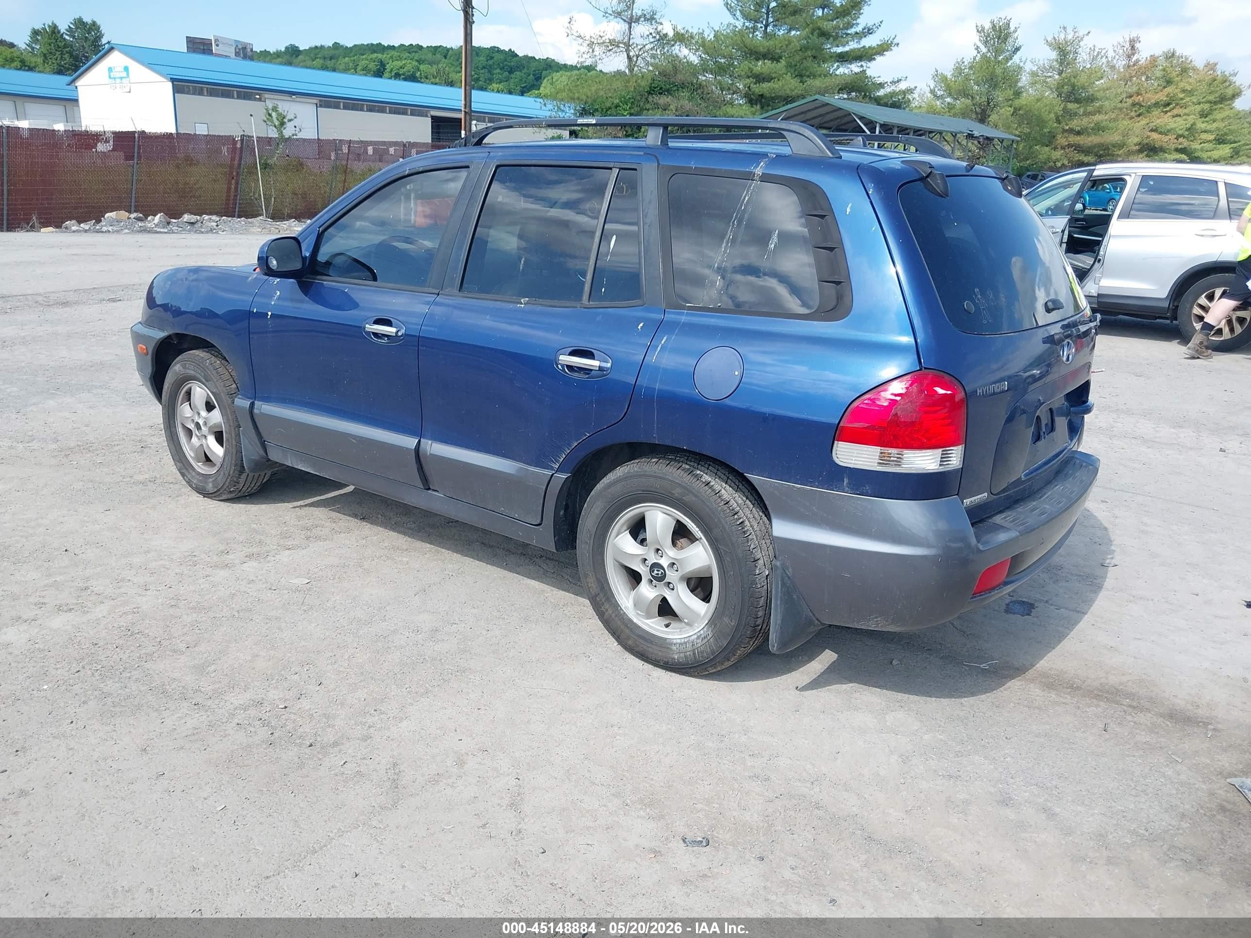 2006 Hyundai Santa Fe Gls/limited Dark Blue vin: KM8SC13E56U092748