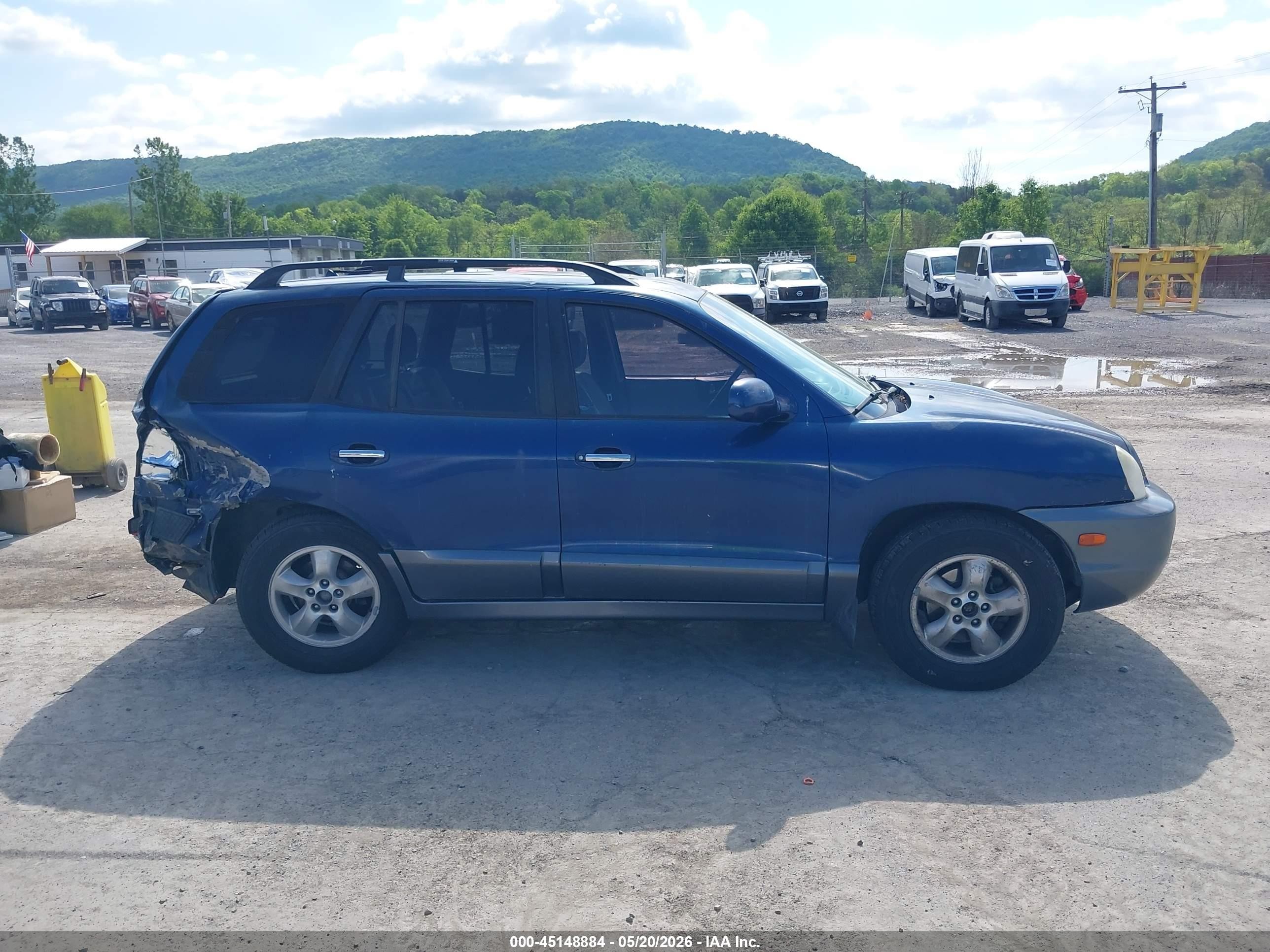 2006 Hyundai Santa Fe Gls/limited Dark Blue vin: KM8SC13E56U092748