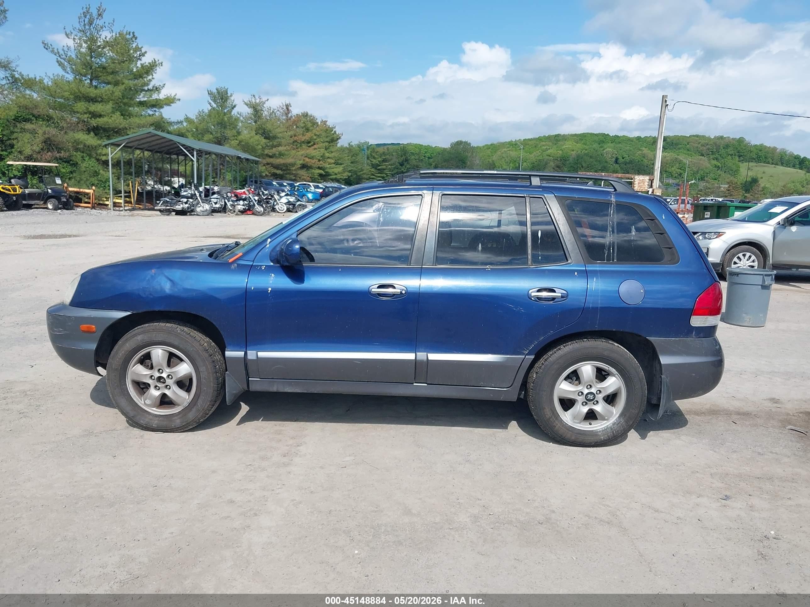 2006 Hyundai Santa Fe Gls/limited Dark Blue vin: KM8SC13E56U092748
