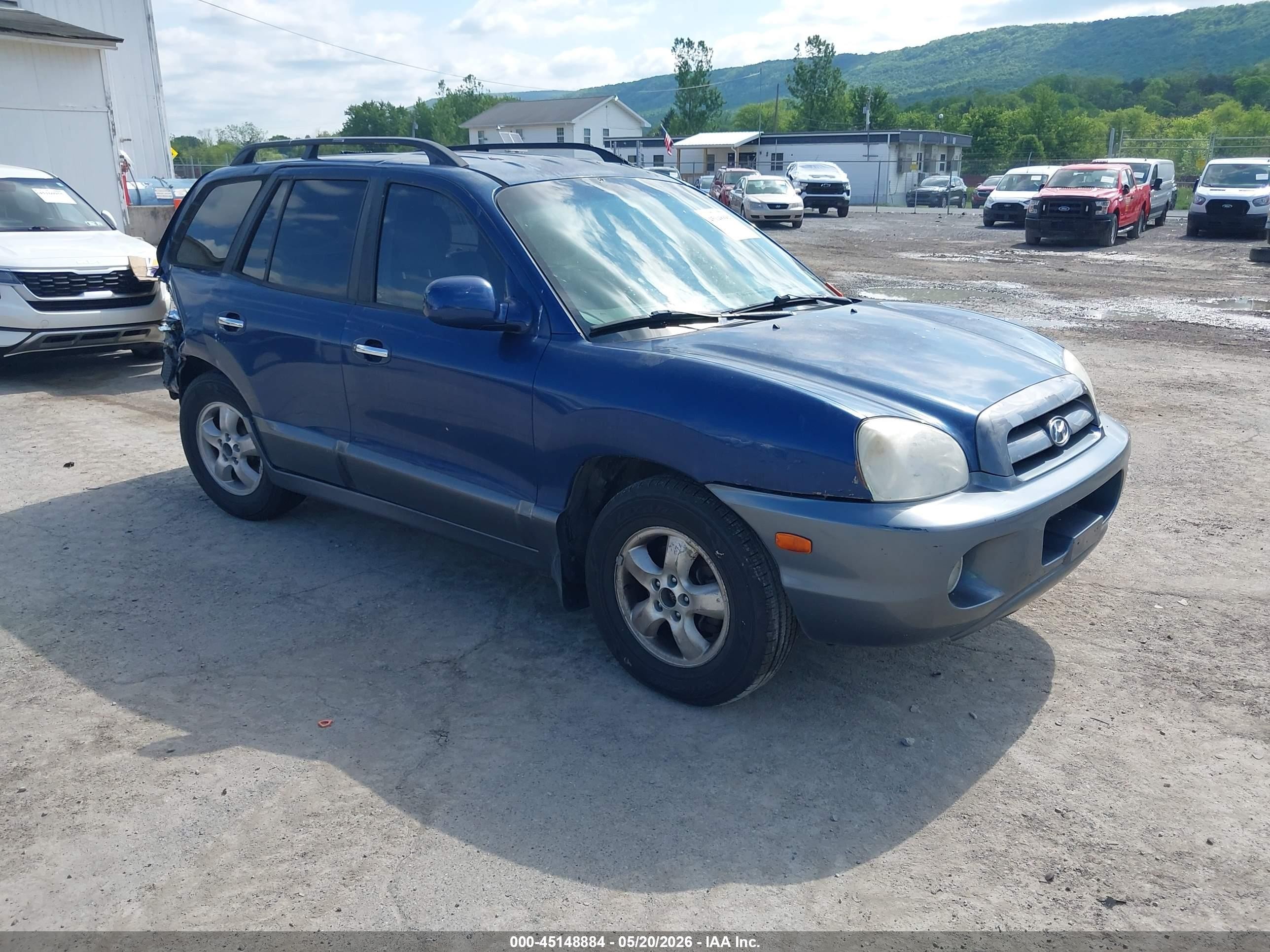 2006 Hyundai Santa Fe Gls/limited Dark Blue vin: KM8SC13E56U092748