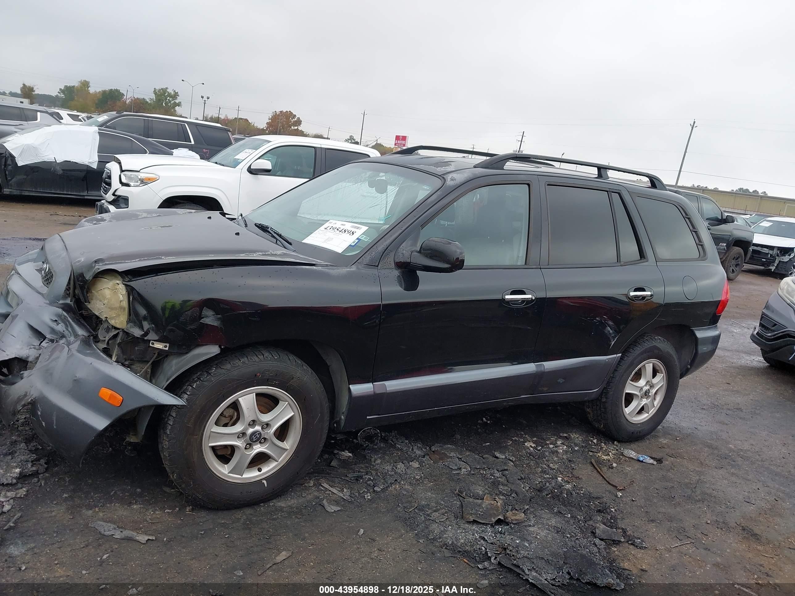 2003 Hyundai Santa Fe Gls/lx Black vin: KM8SC13E63U500203