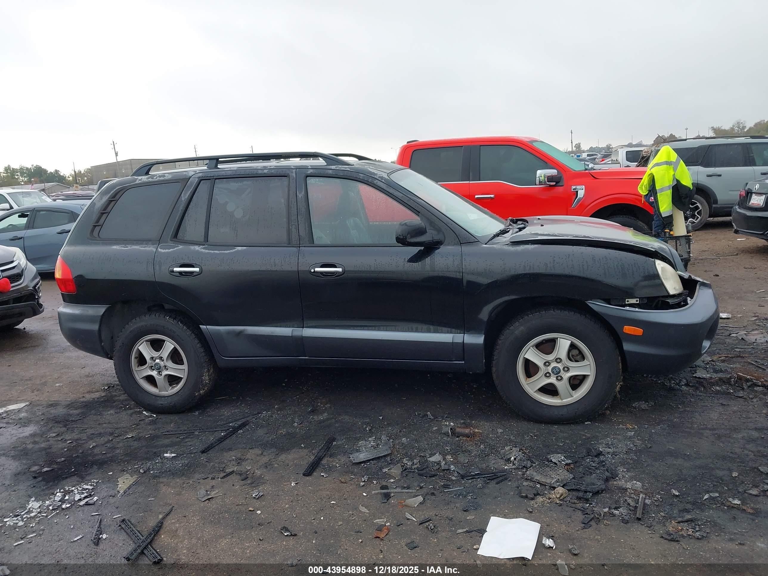 2003 Hyundai Santa Fe Gls/lx Black vin: KM8SC13E63U500203