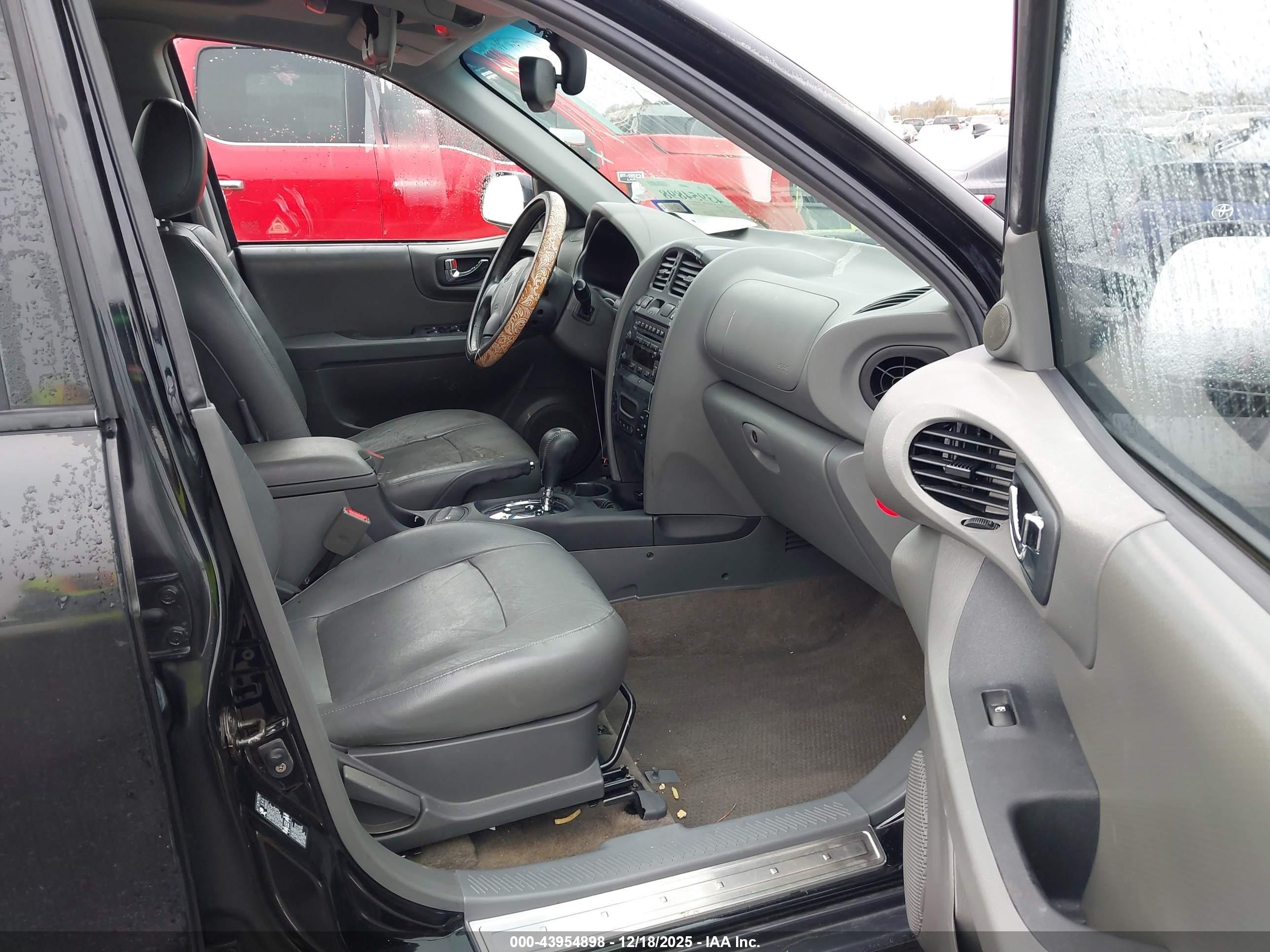 2003 Hyundai Santa Fe Gls/lx Black vin: KM8SC13E63U500203
