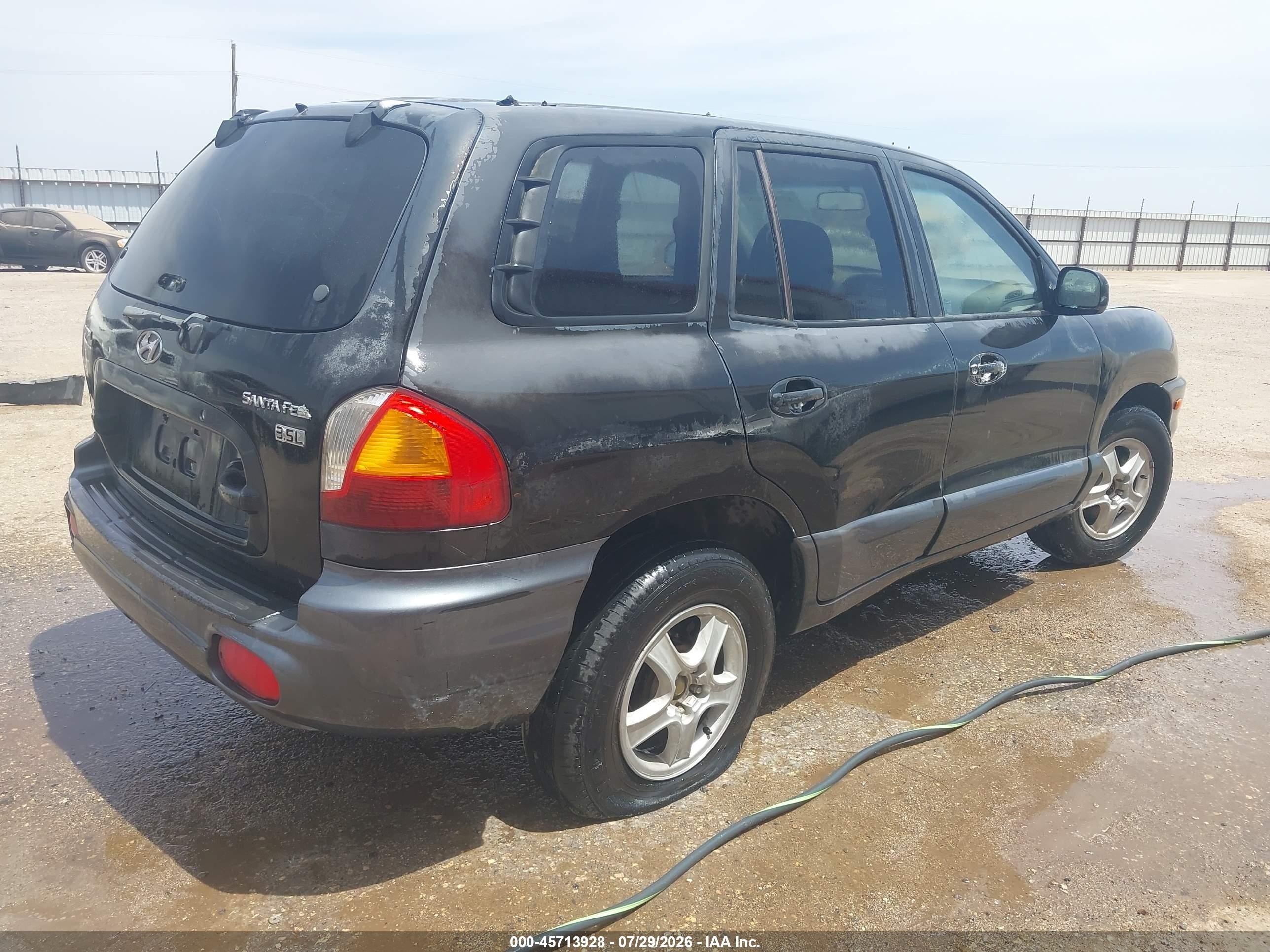 2003 Hyundai Santa Fe Gls/lx Black vin: KM8SC13E63U538529