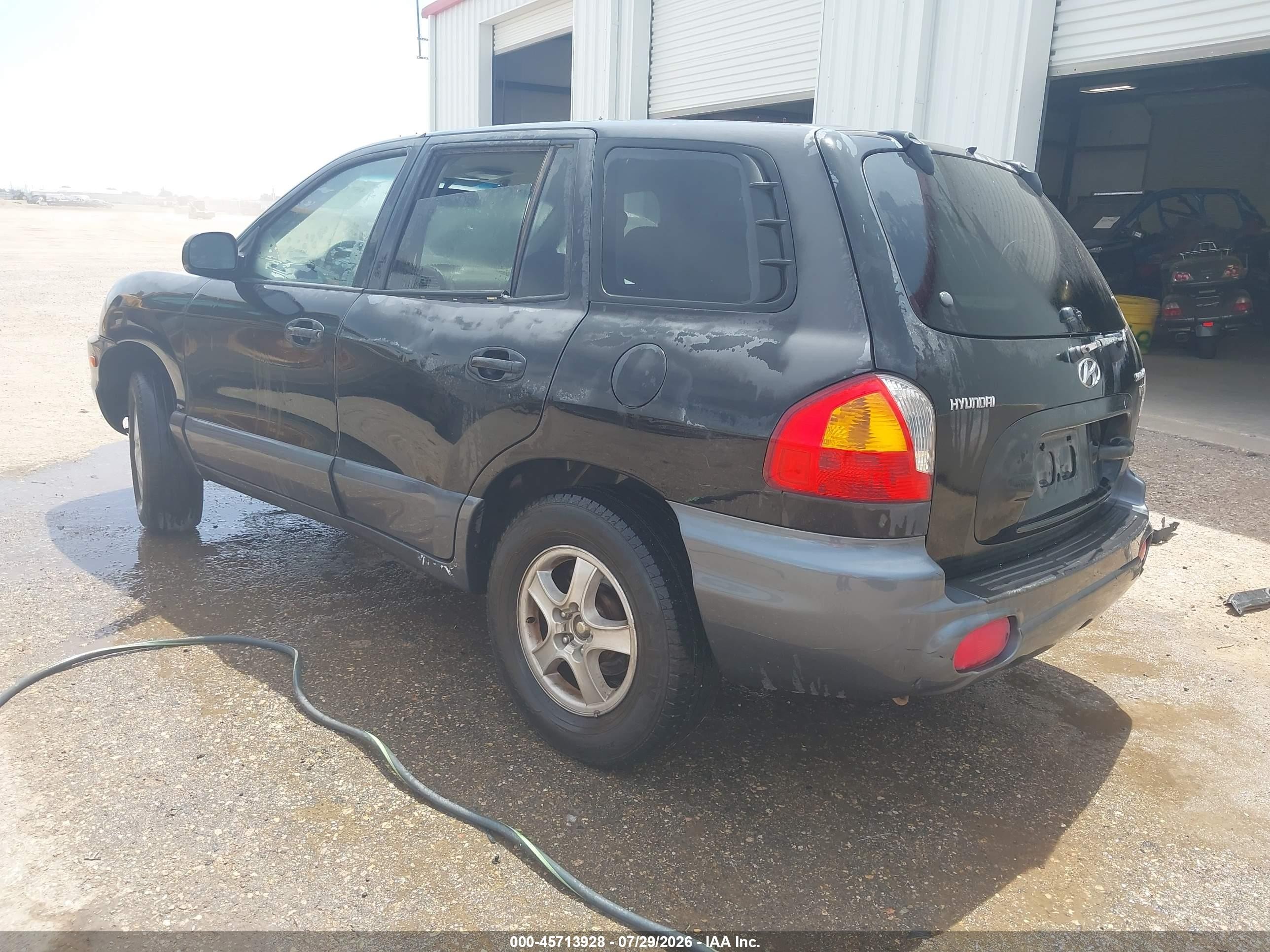 2003 Hyundai Santa Fe Gls/lx Black vin: KM8SC13E63U538529