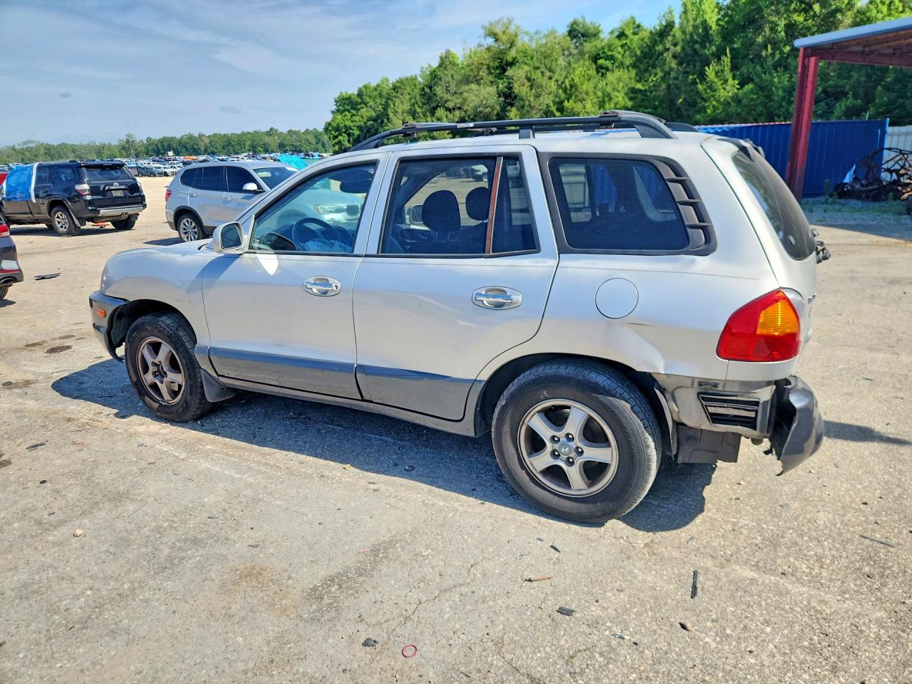 2004 Hyundai Santa Fe Gls Silver vin: KM8SC13E64U591068