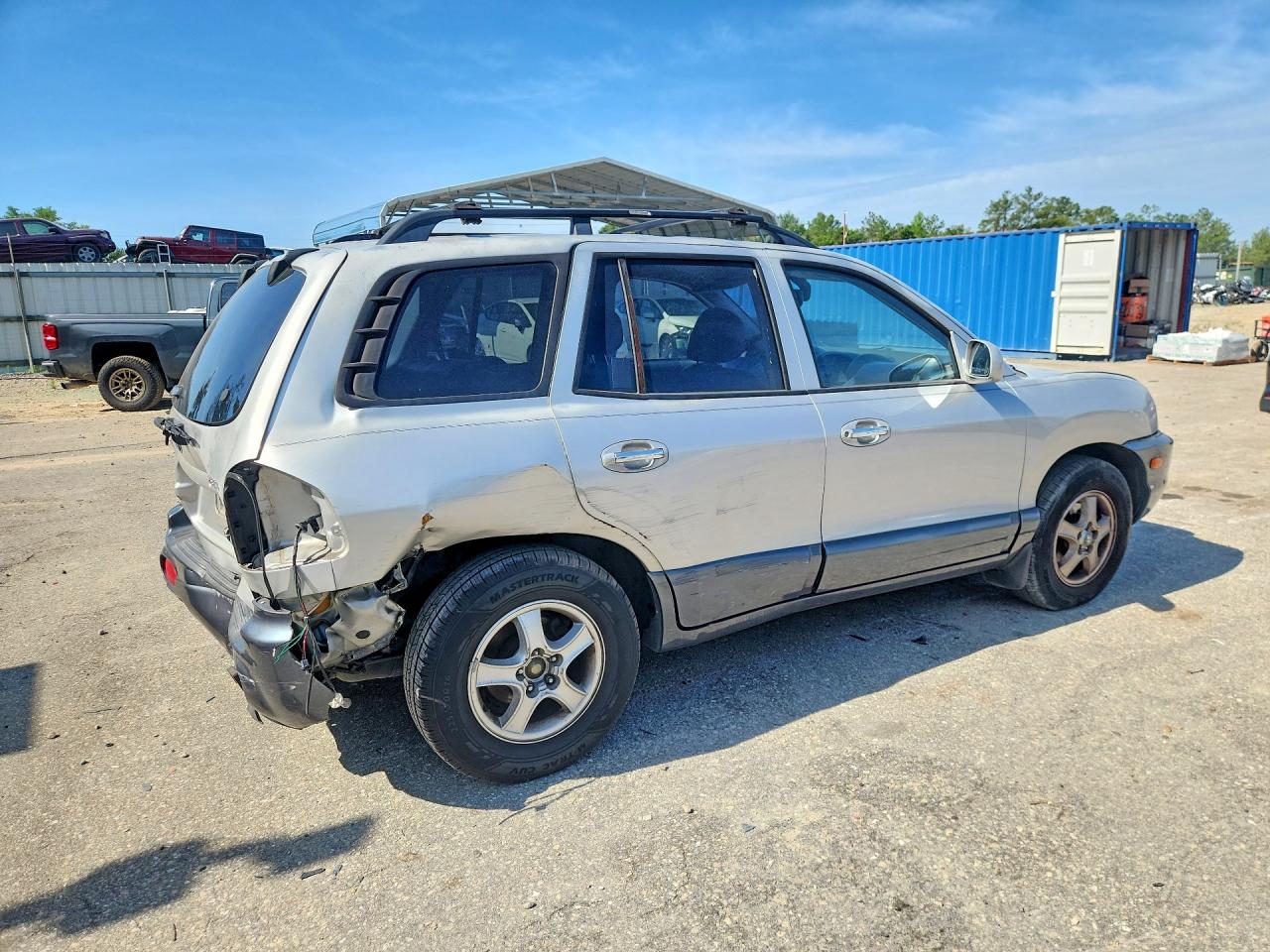 2004 Hyundai Santa Fe Gls Silver vin: KM8SC13E64U591068