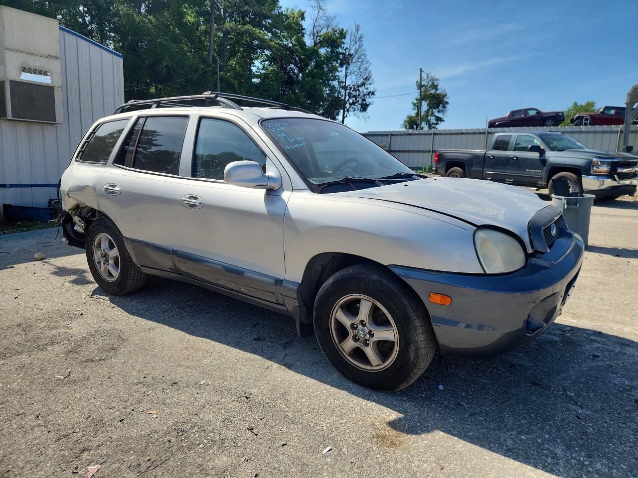 2004 Hyundai Santa Fe Gls Silver vin: KM8SC13E64U591068