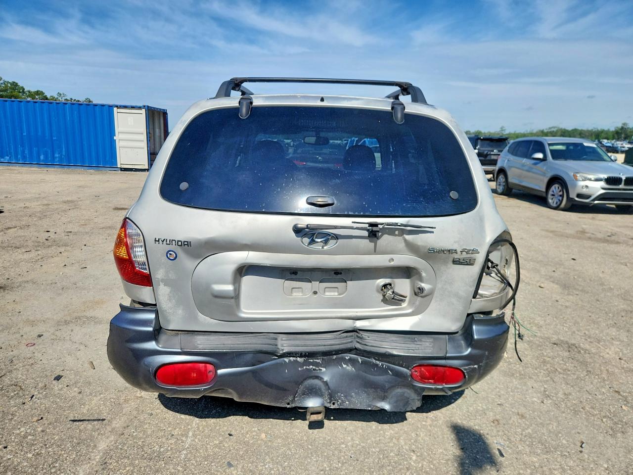 2004 Hyundai Santa Fe Gls Silver vin: KM8SC13E64U591068