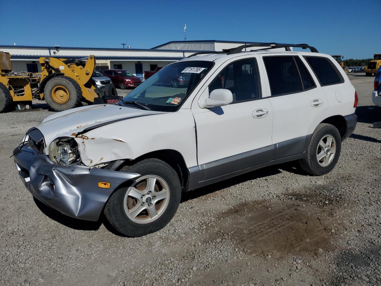 2004 Hyundai Santa Fe White vin: KM8SC13E64U611965