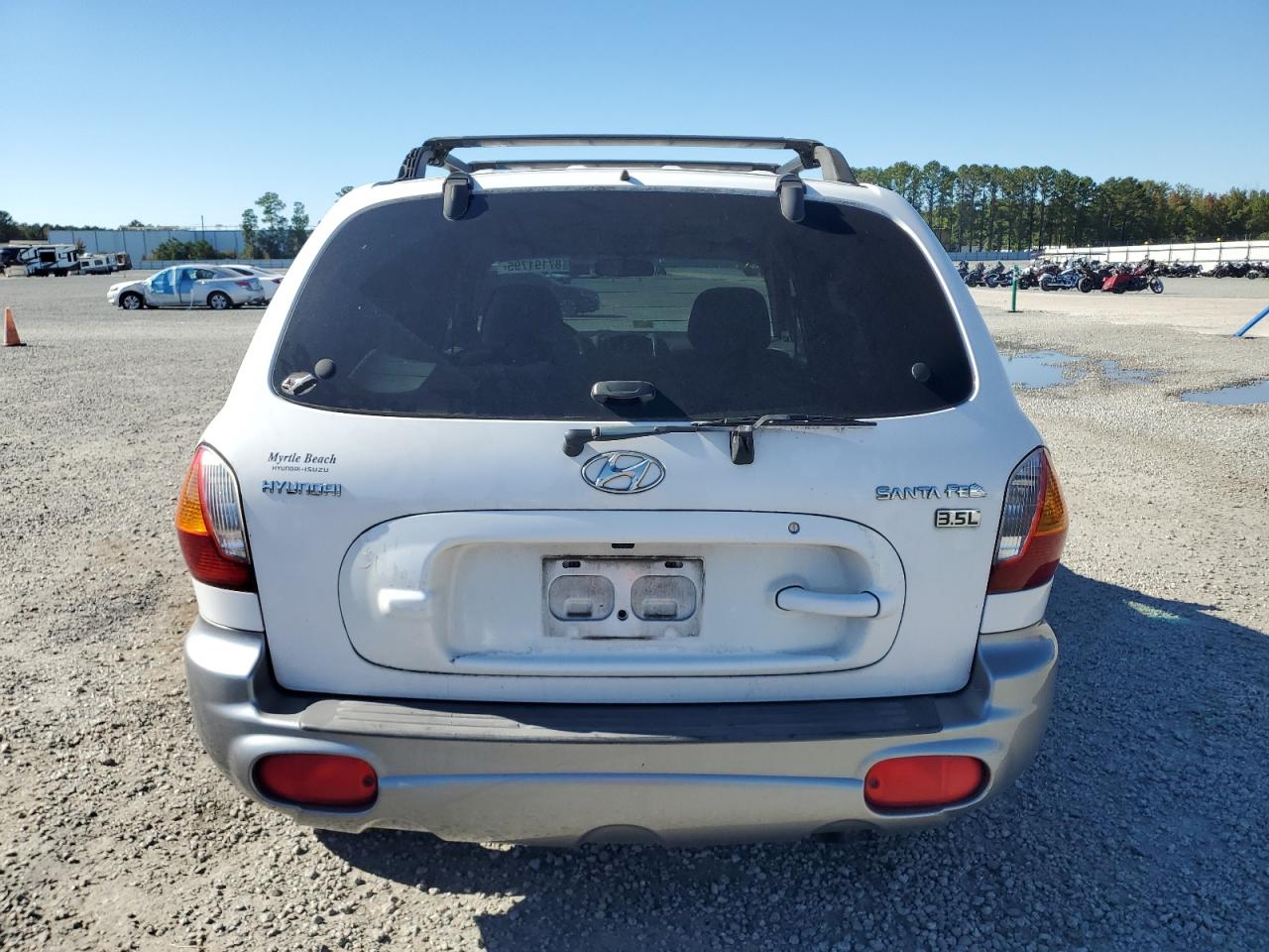 2004 Hyundai Santa Fe White vin: KM8SC13E64U611965
