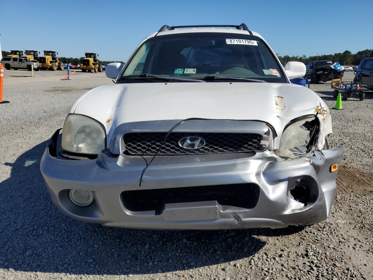2004 Hyundai Santa Fe White vin: KM8SC13E64U611965