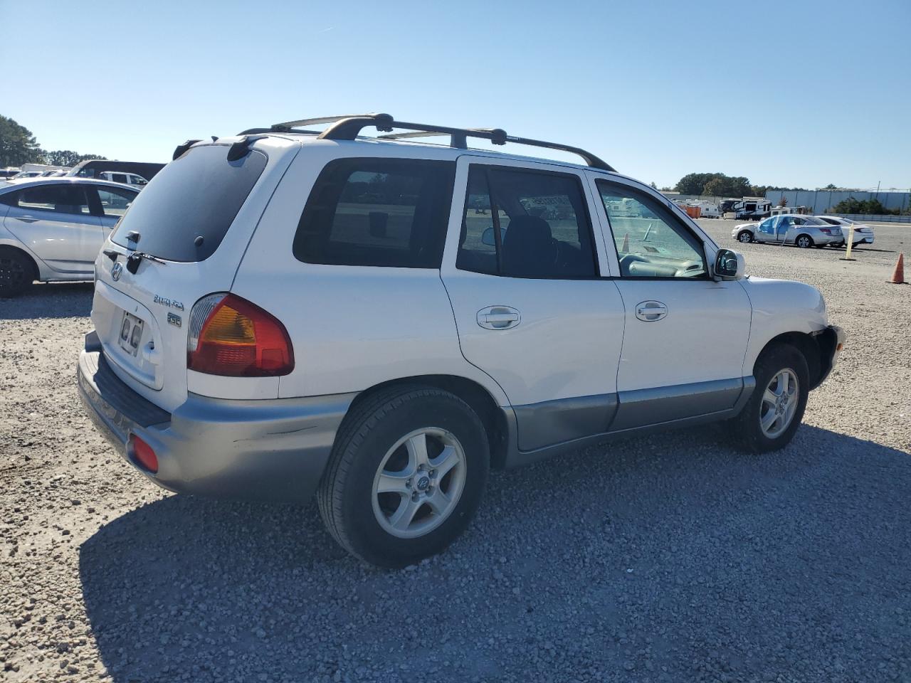 2004 Hyundai Santa Fe White vin: KM8SC13E64U611965