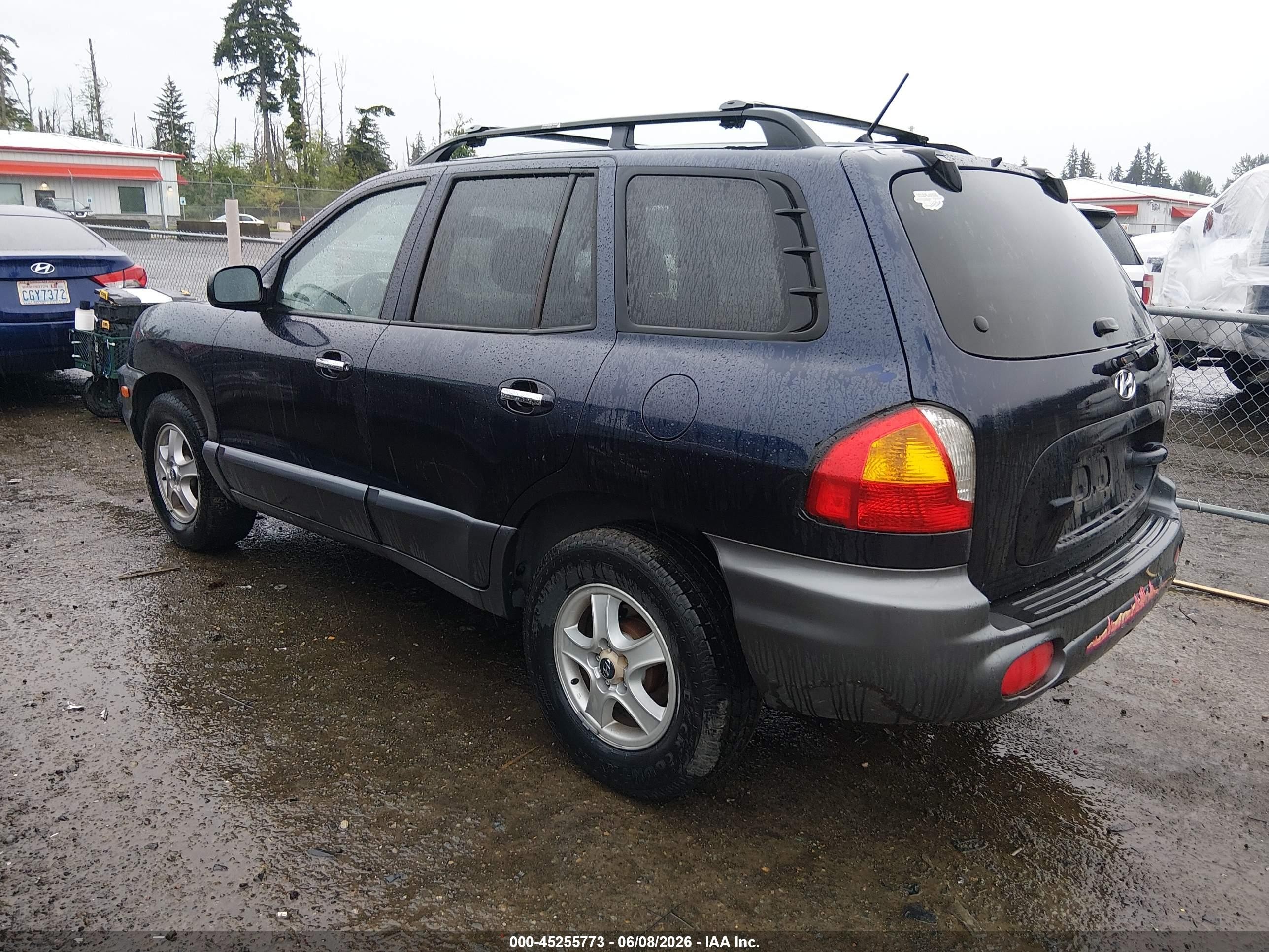 2004 Hyundai Santa Fe Gls/lx Синий vin: KM8SC13E64U741311
