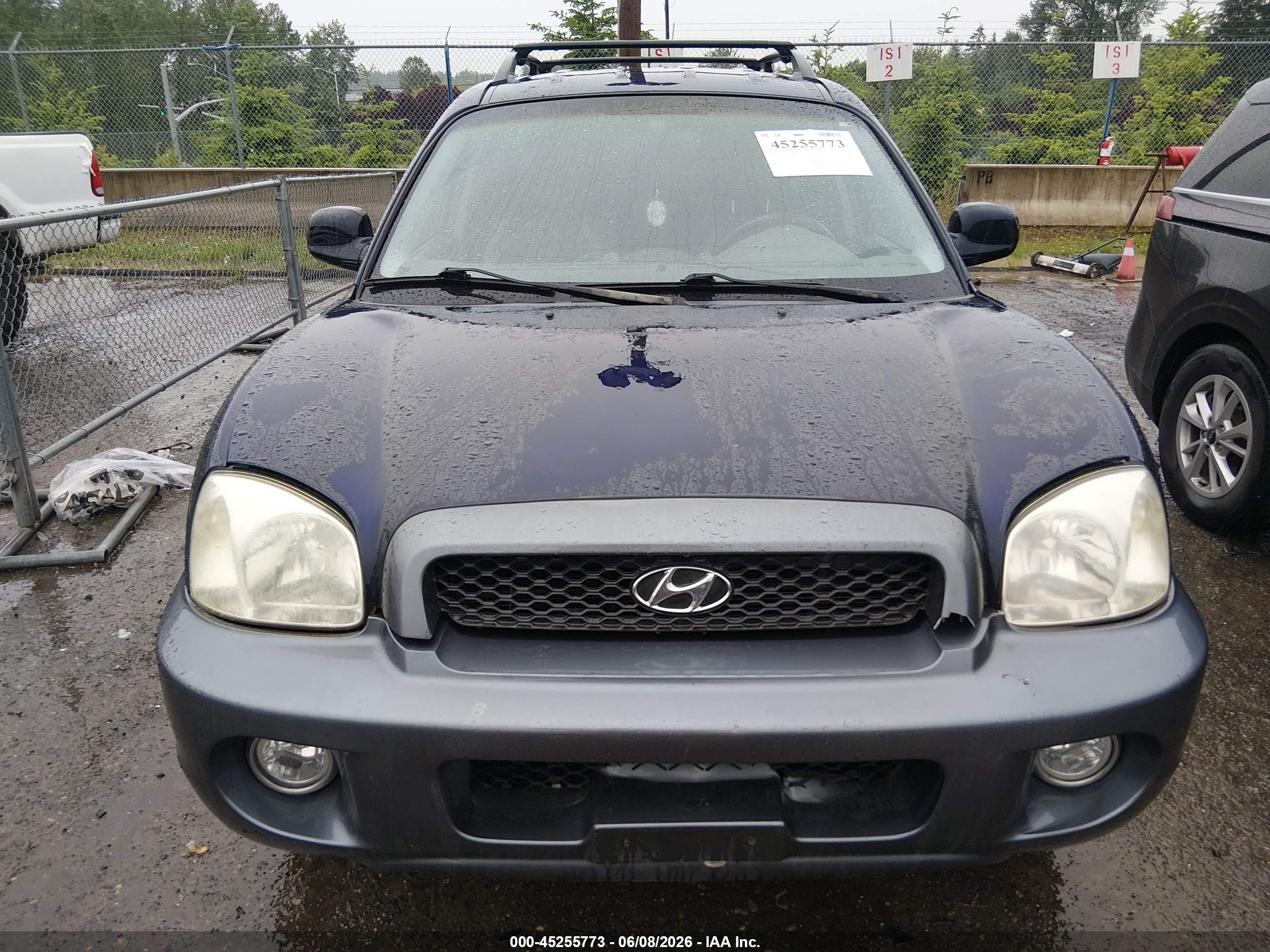 2004 Hyundai Santa Fe Gls/lx Синий vin: KM8SC13E64U741311