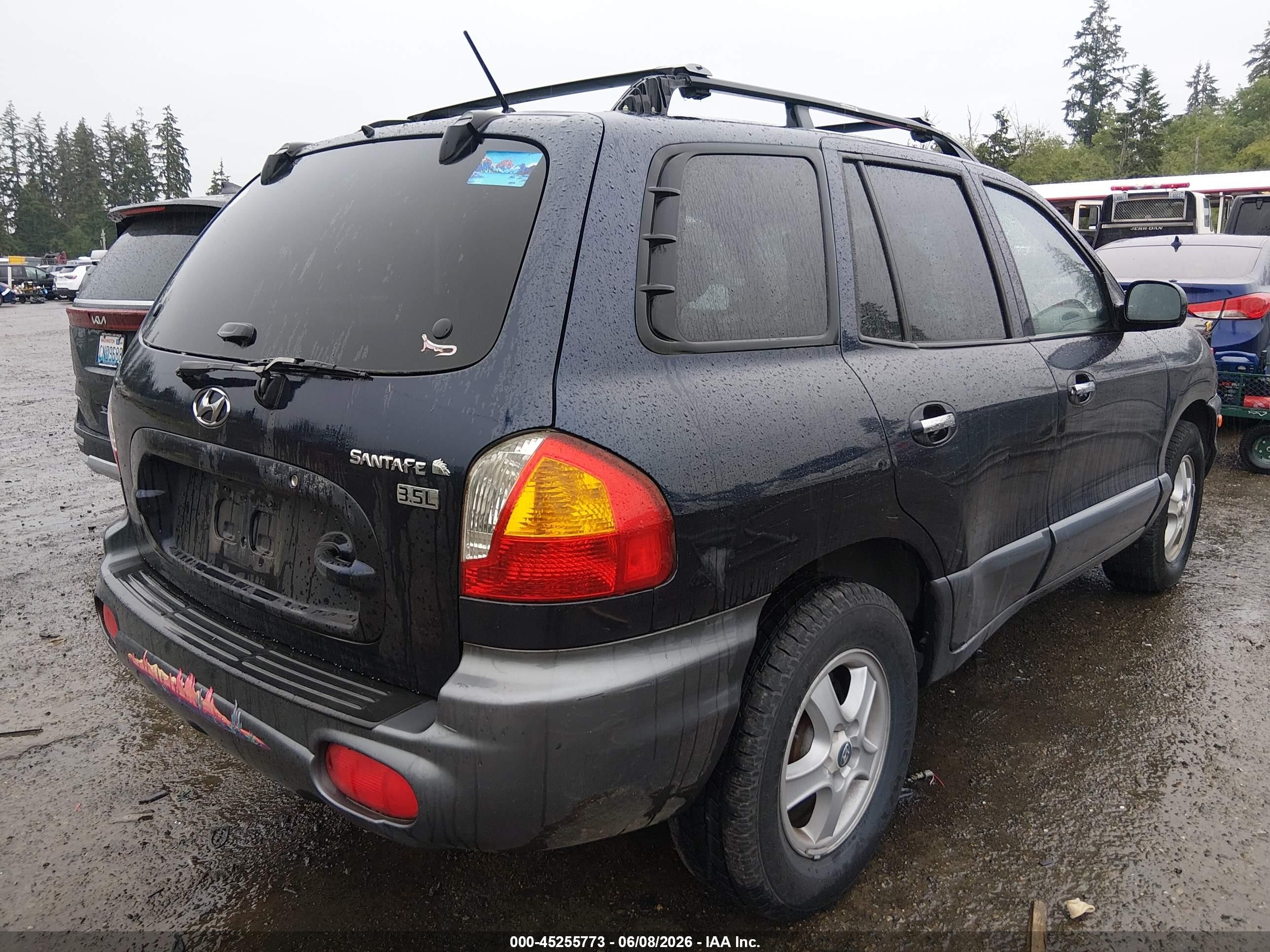 2004 Hyundai Santa Fe Gls/lx Синий vin: KM8SC13E64U741311