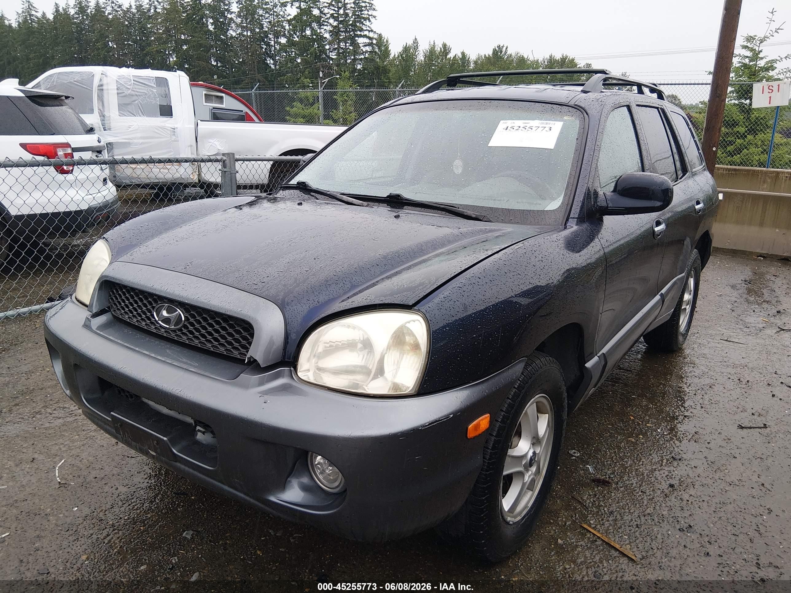2004 Hyundai Santa Fe Gls/lx Синий vin: KM8SC13E64U741311