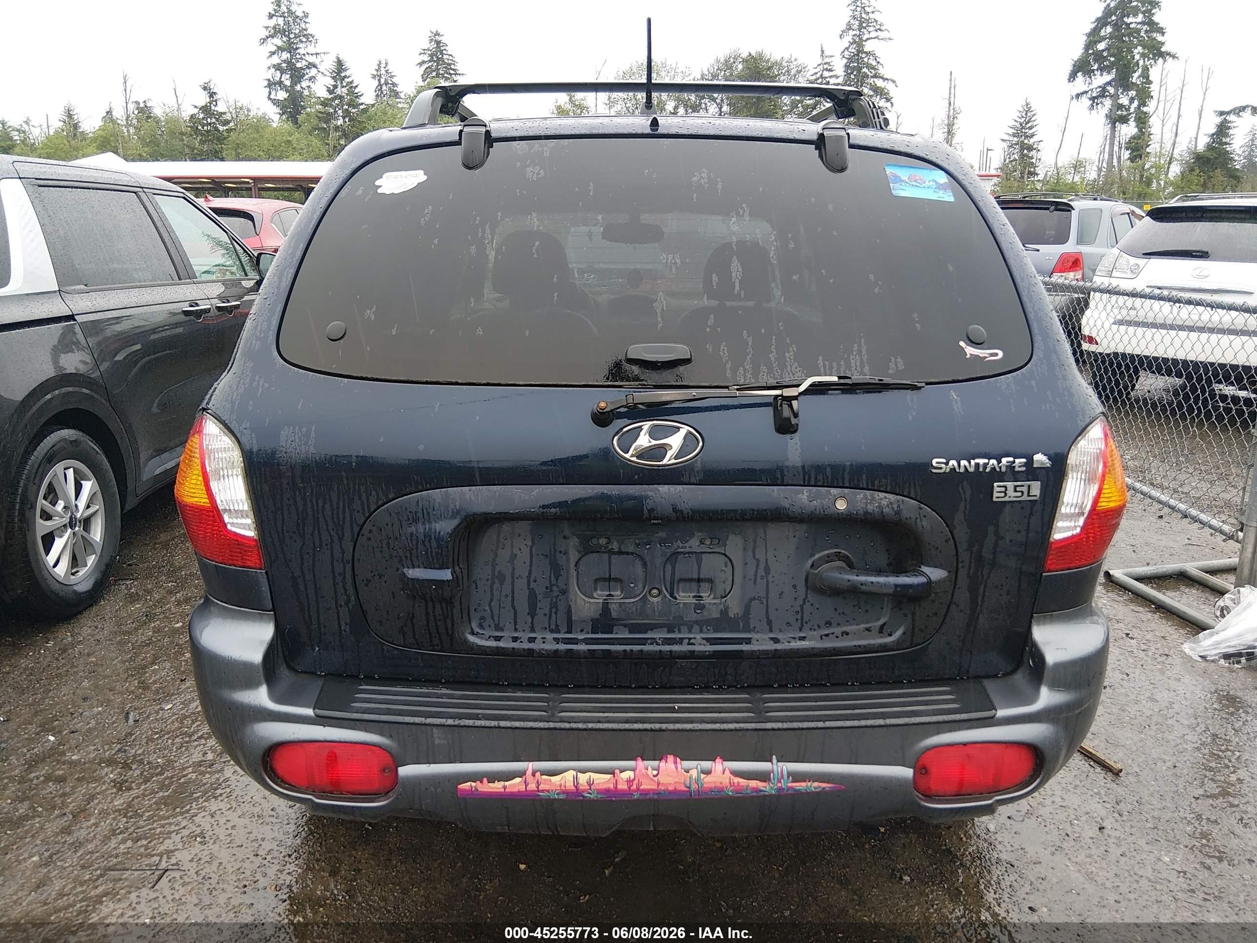 2004 Hyundai Santa Fe Gls/lx Синий vin: KM8SC13E64U741311