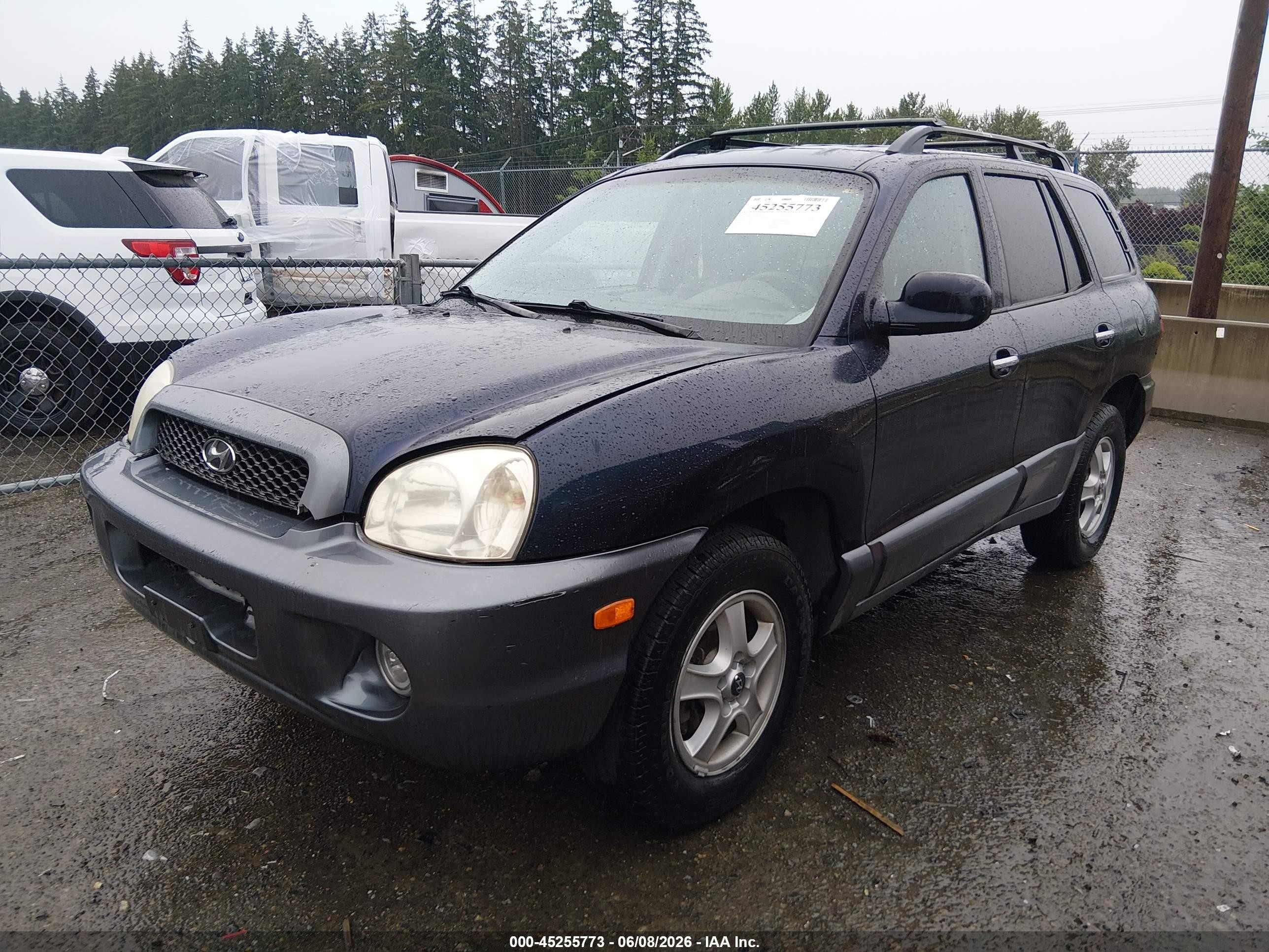 2004 Hyundai Santa Fe Gls/lx Синий vin: KM8SC13E64U741311