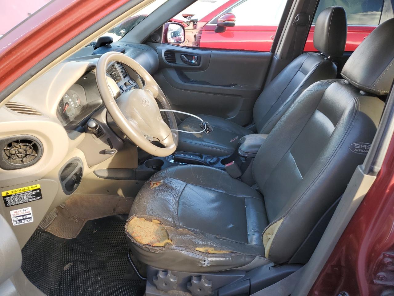 2004 Hyundai Santa Fe Gls Burgundy vin: KM8SC13E64U813642