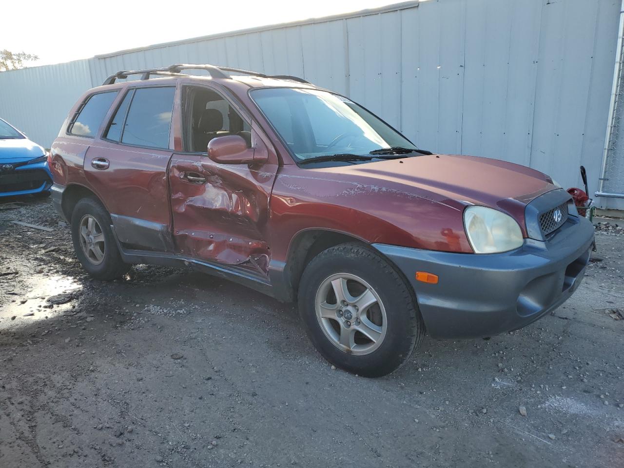 2004 Hyundai Santa Fe Gls Burgundy vin: KM8SC13E64U813642