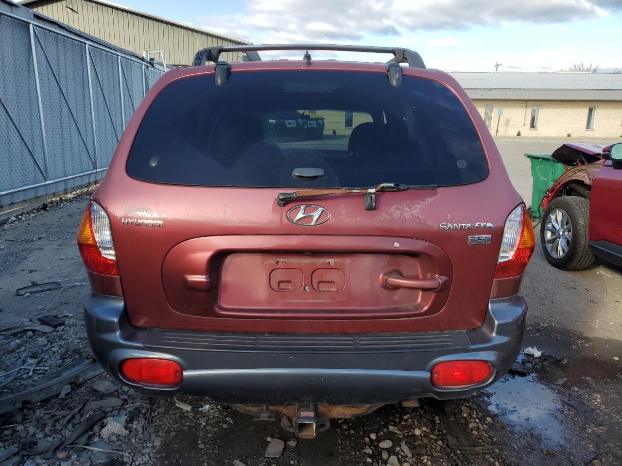 2004 Hyundai Santa Fe Gls Burgundy vin: KM8SC13E64U813642