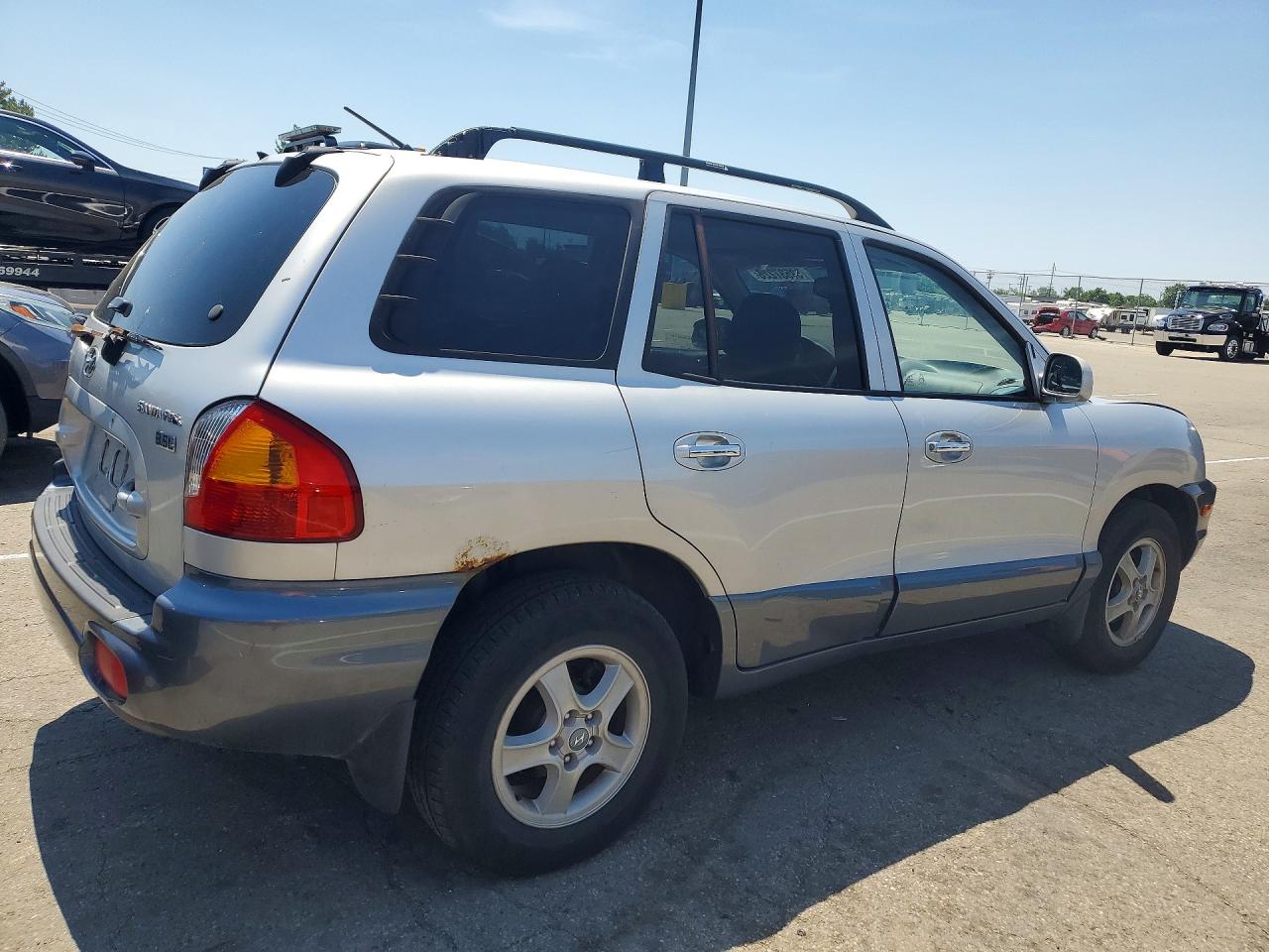 2004 Hyundai Santa Fe Gls Silver vin: KM8SC13E64U827718