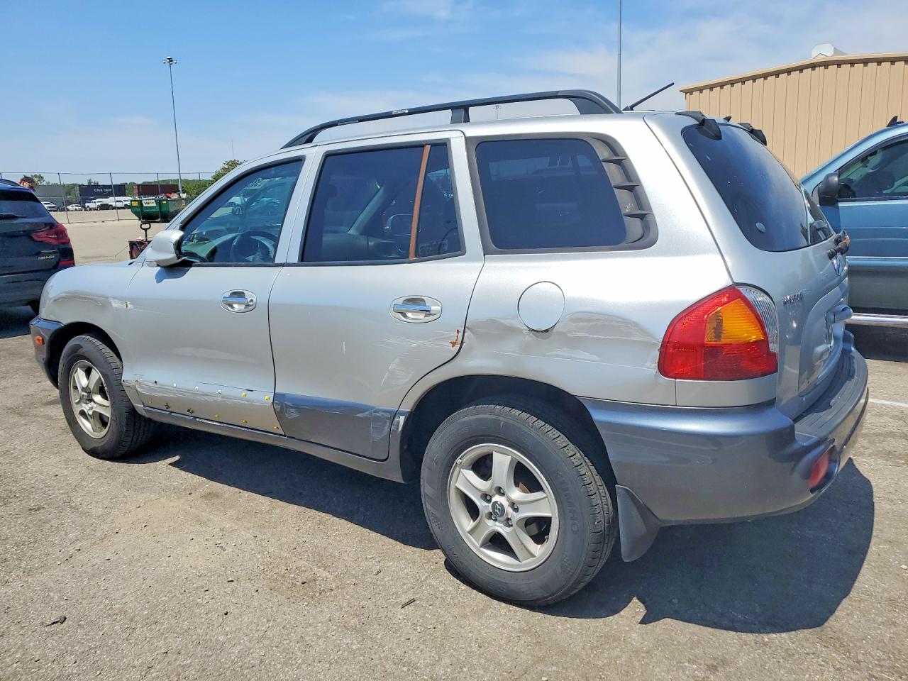 2004 Hyundai Santa Fe Gls Silver vin: KM8SC13E64U827718