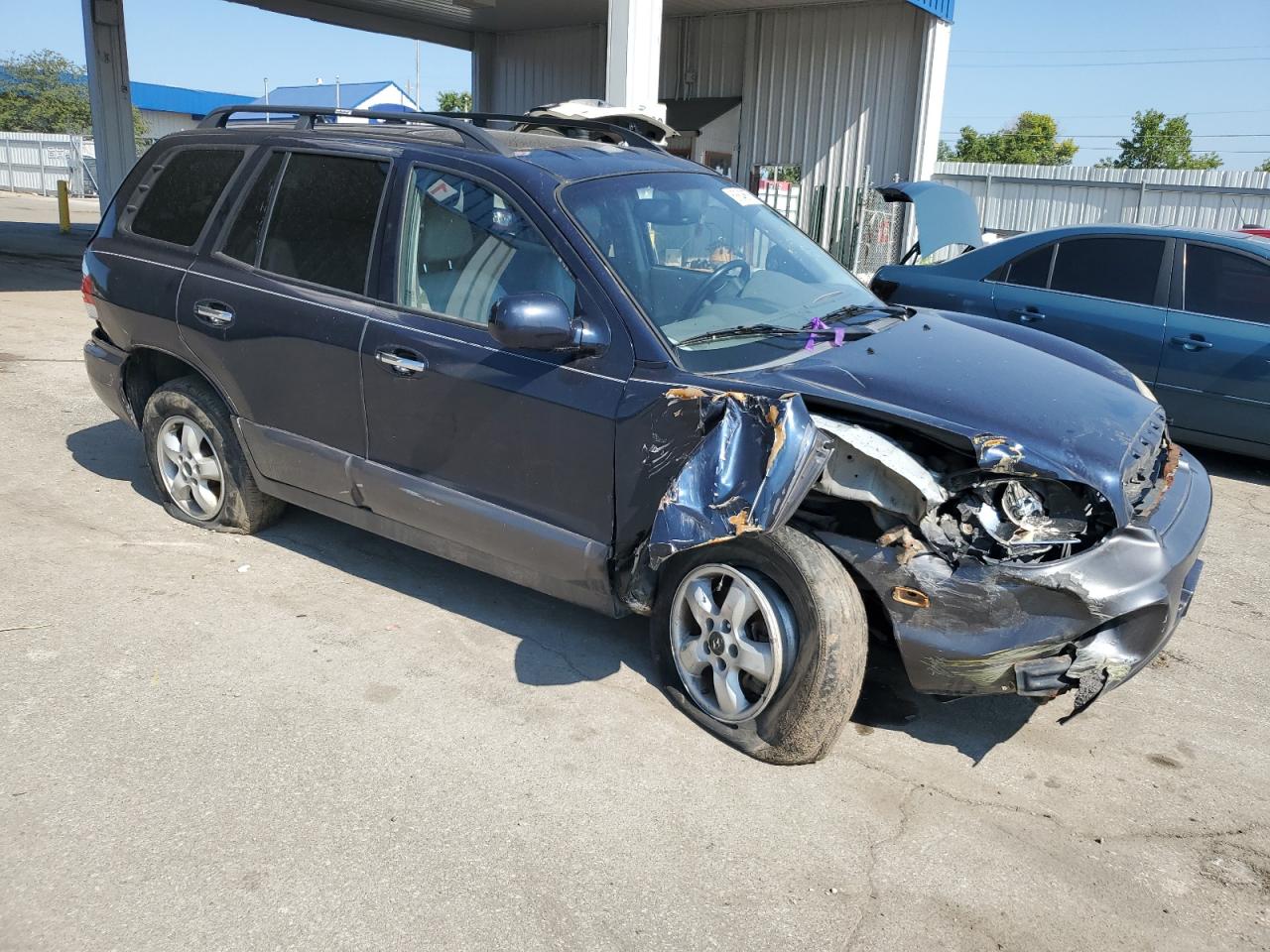 2005 Hyundai Santa Fe Gls Blue vin: KM8SC13E65U883594