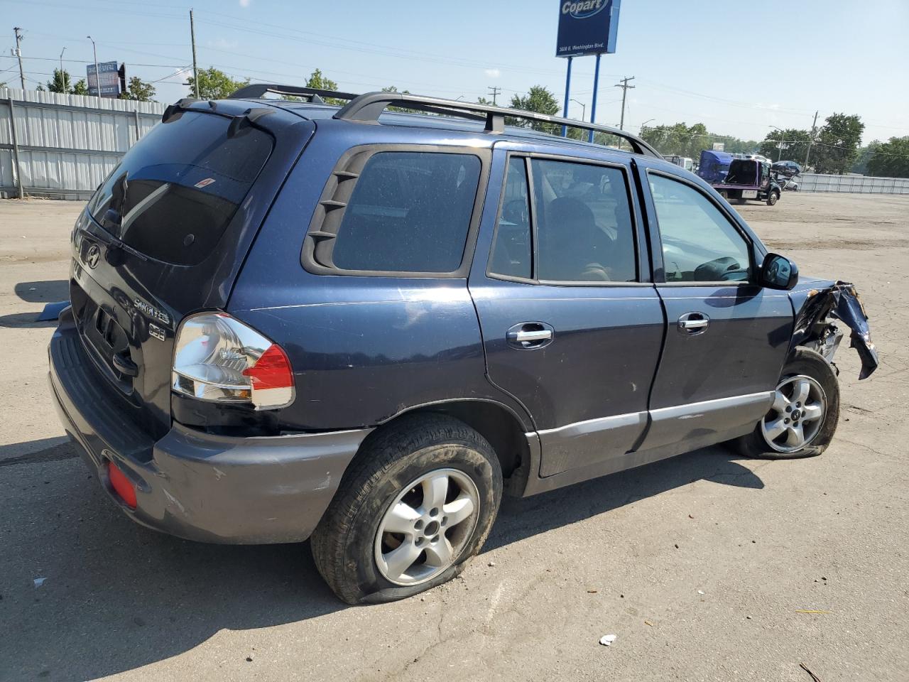 2005 Hyundai Santa Fe Gls Blue vin: KM8SC13E65U883594
