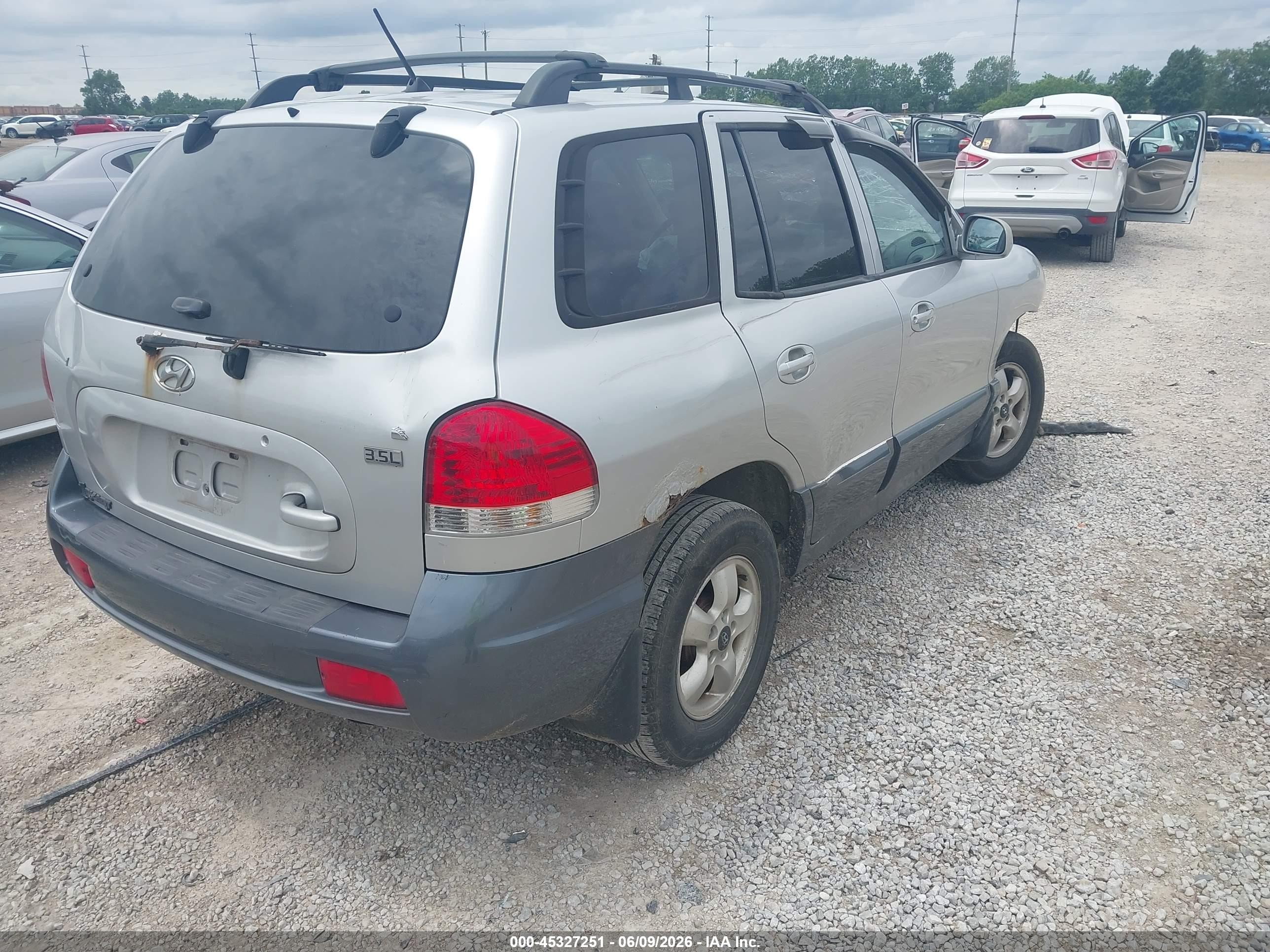 2005 Hyundai Santa Fe Gls/lx Gray vin: KM8SC13E65U935953