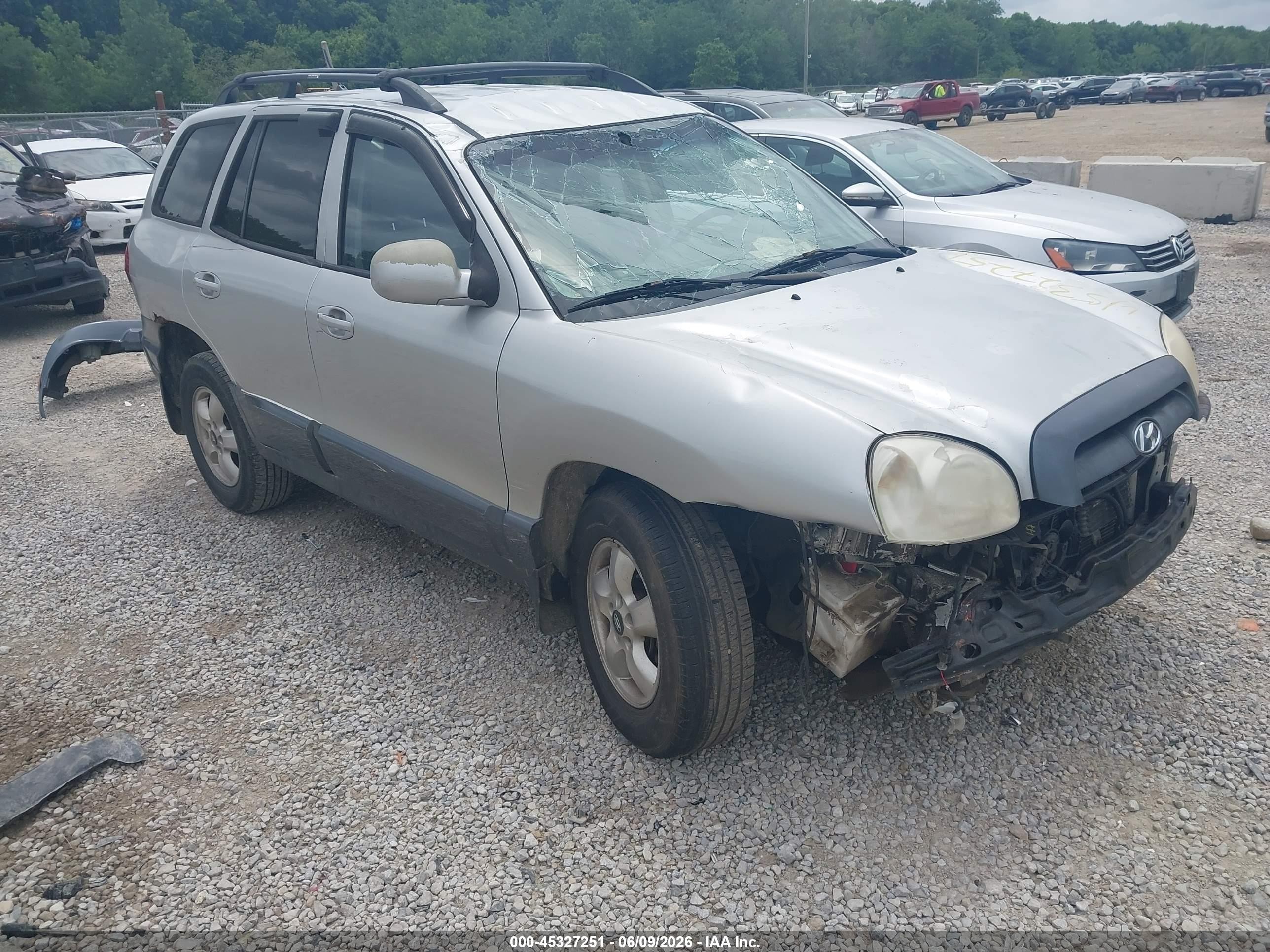 2005 Hyundai Santa Fe Gls/lx Gray vin: KM8SC13E65U935953