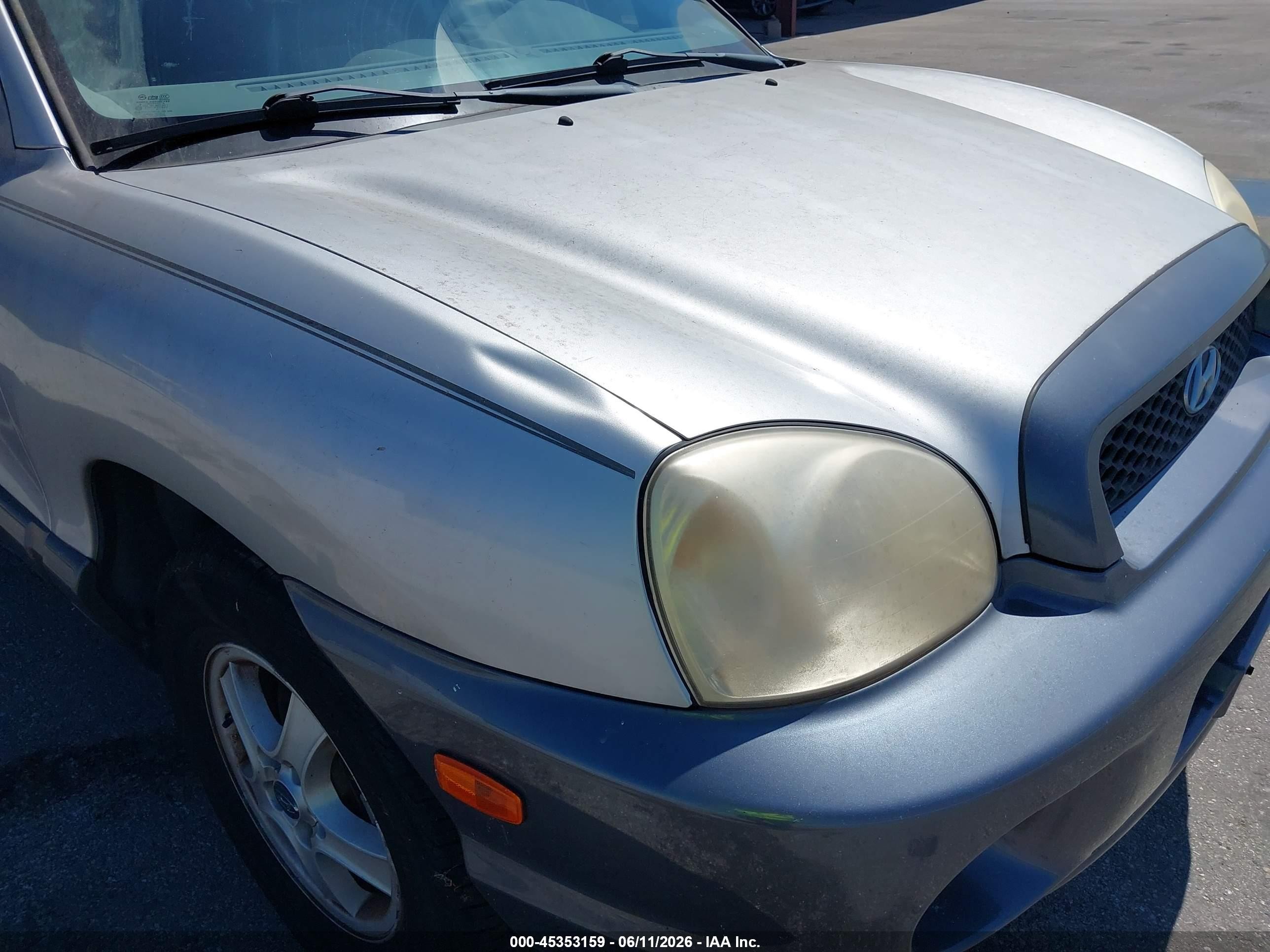 2003 Hyundai Santa Fe Gls/lx Silver vin: KM8SC13E73U478471