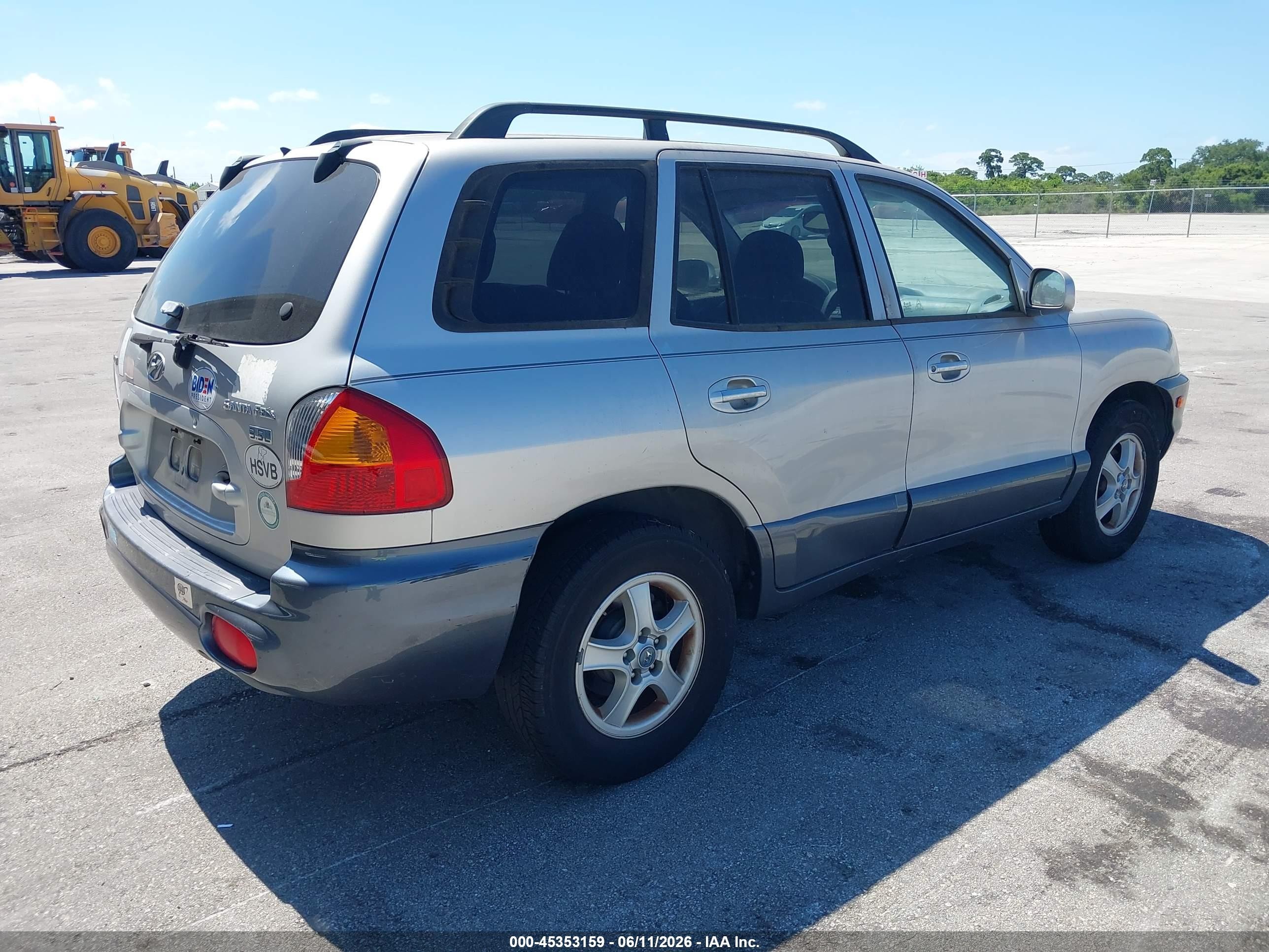 2003 Hyundai Santa Fe Gls/lx Silver vin: KM8SC13E73U478471
