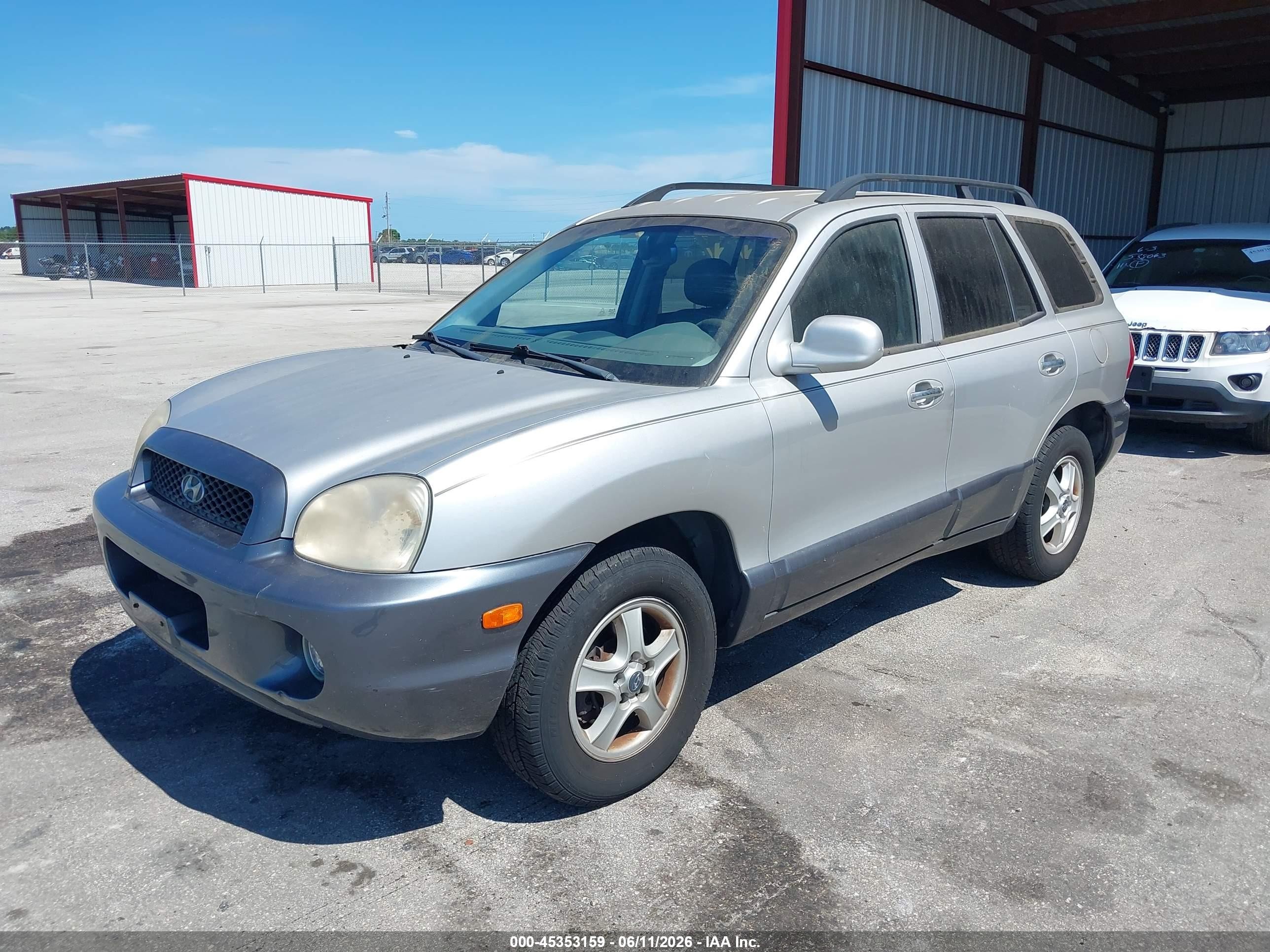 2003 Hyundai Santa Fe Gls/lx Silver vin: KM8SC13E73U478471