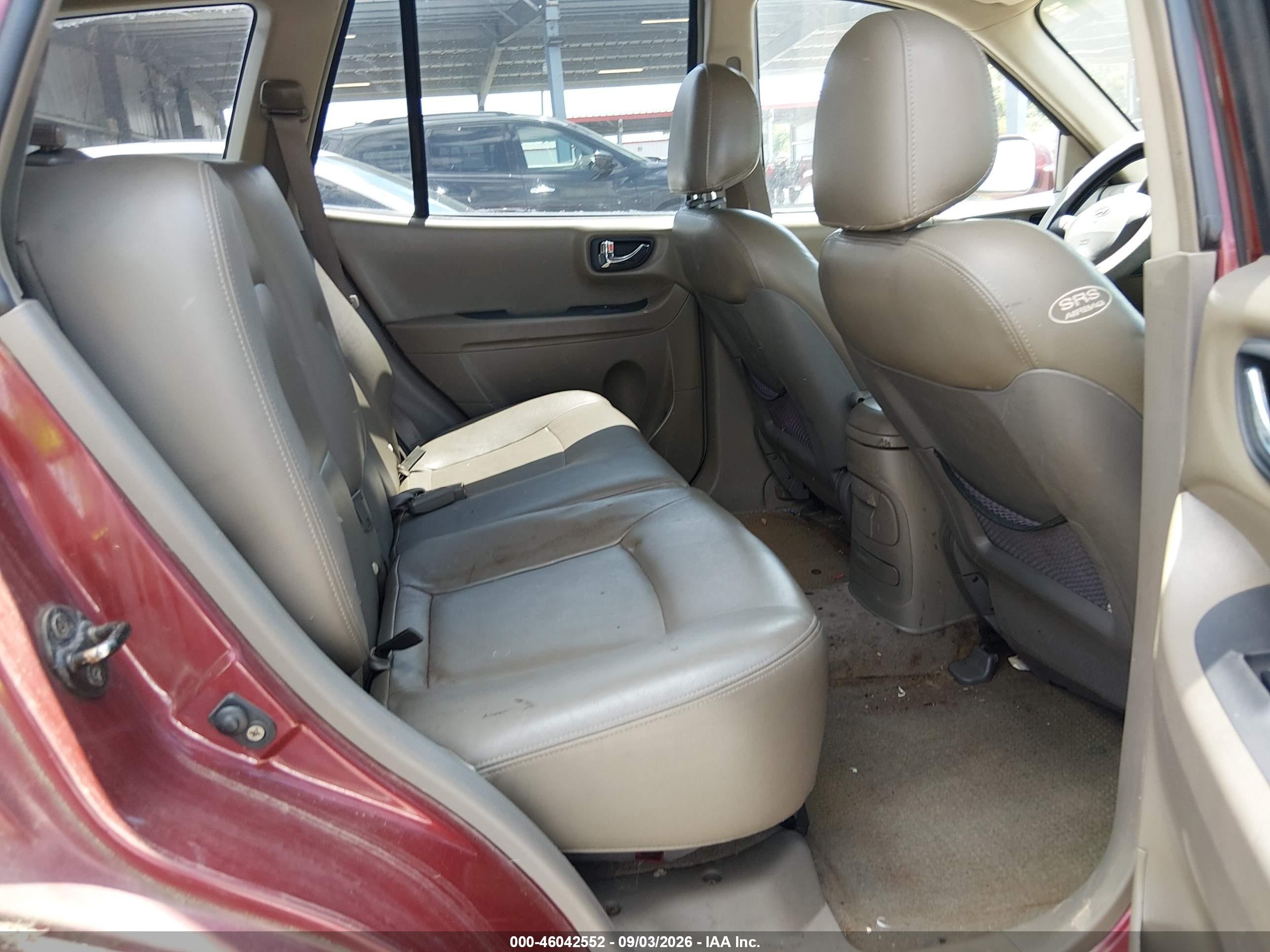 2004 Hyundai Santa Fe Gls/lx Maroon vin: KM8SC13E74U705045