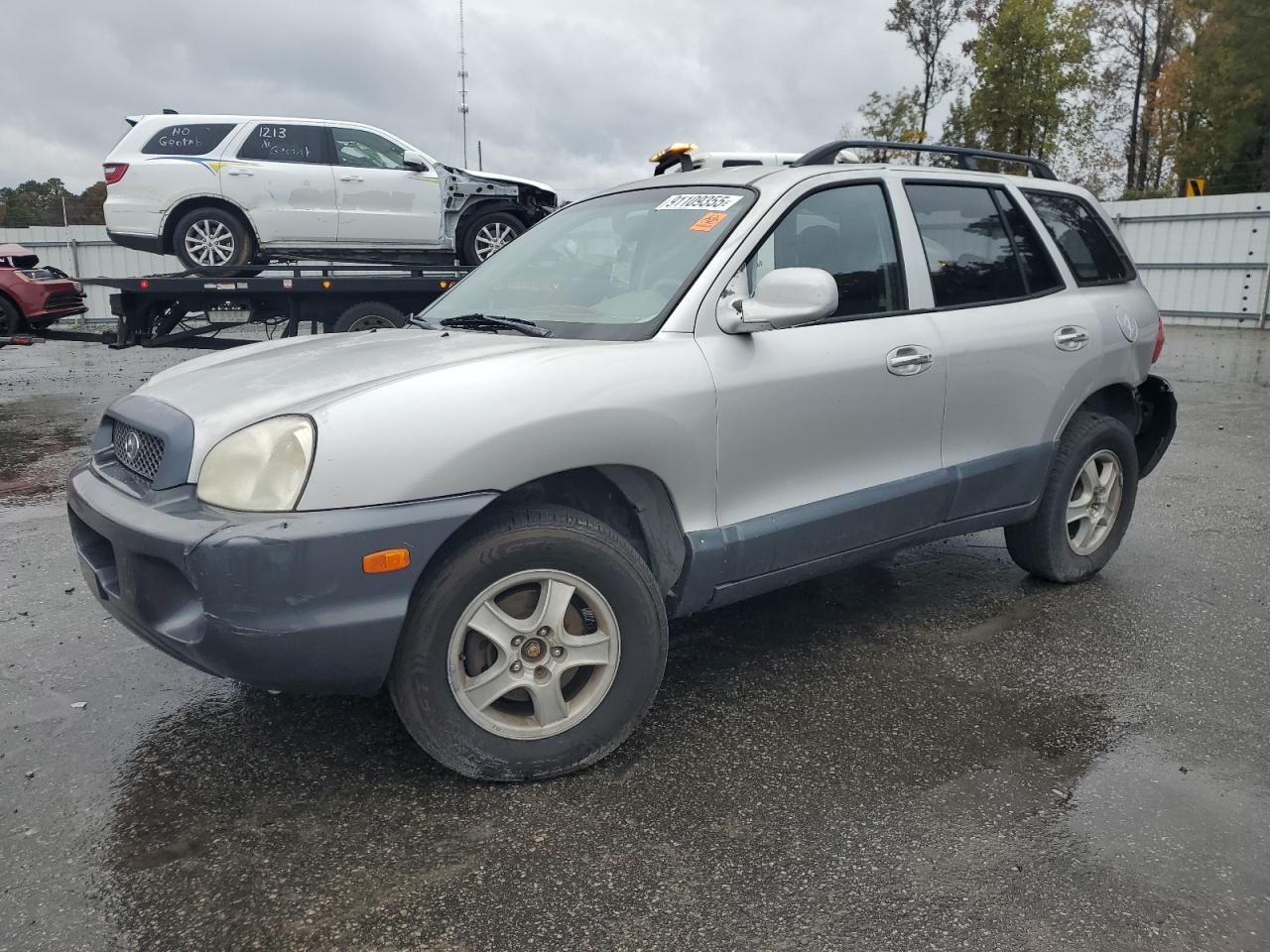 2003 Hyundai Santa Fe Gls Silver vin: KM8SC13E83U505757