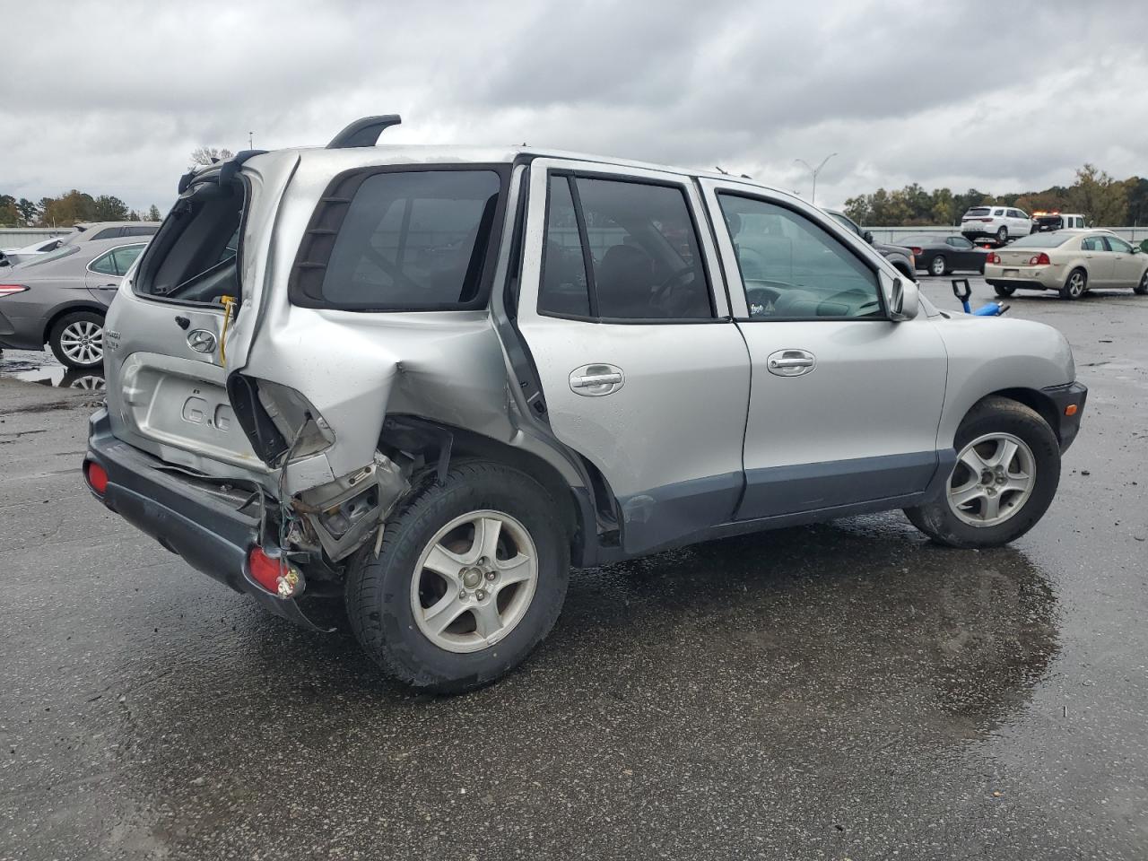2003 Hyundai Santa Fe Gls Silver vin: KM8SC13E83U505757
