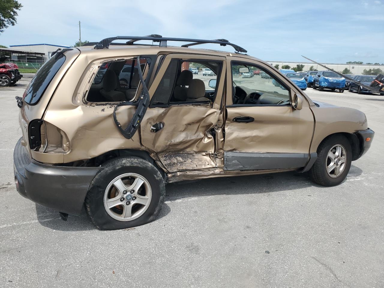 2004 Hyundai Santa Fe Gls Золотой vin: KM8SC13E84U576488