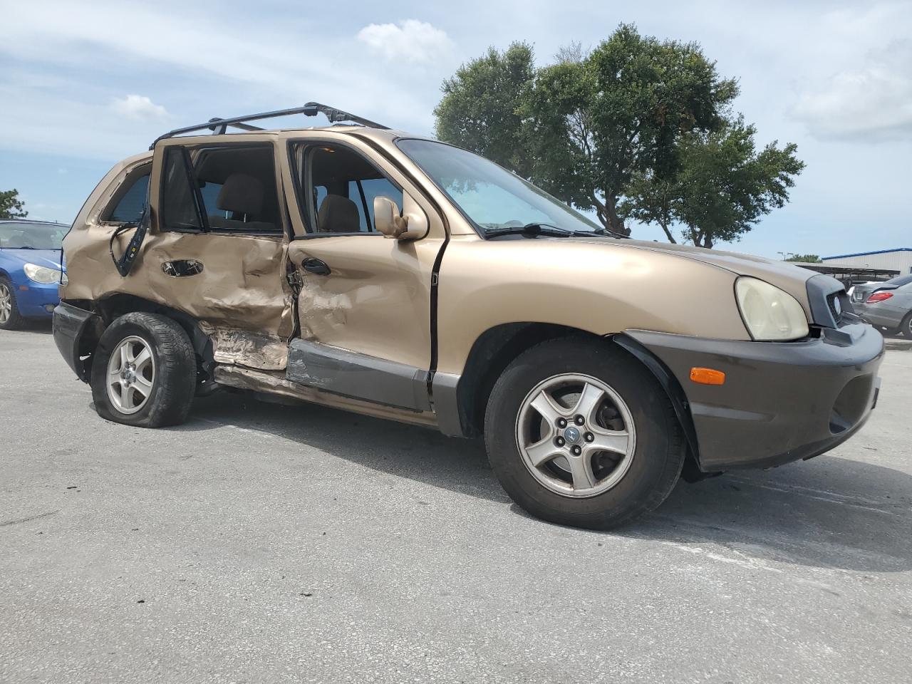 2004 Hyundai Santa Fe Gls Золотой vin: KM8SC13E84U576488