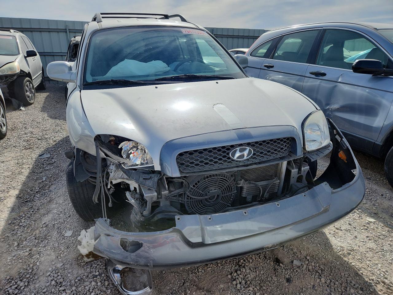 2004 Hyundai Santa Fe G Silver vin: KM8SC13E84U708083