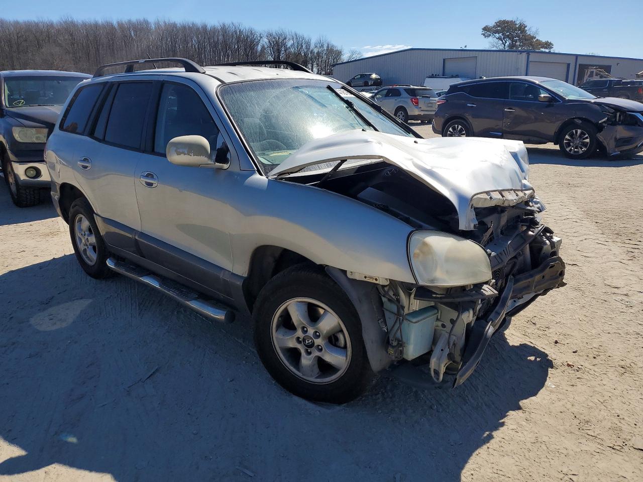 2006 Hyundai Santa Fe Gls Silver vin: KM8SC13E86U092601