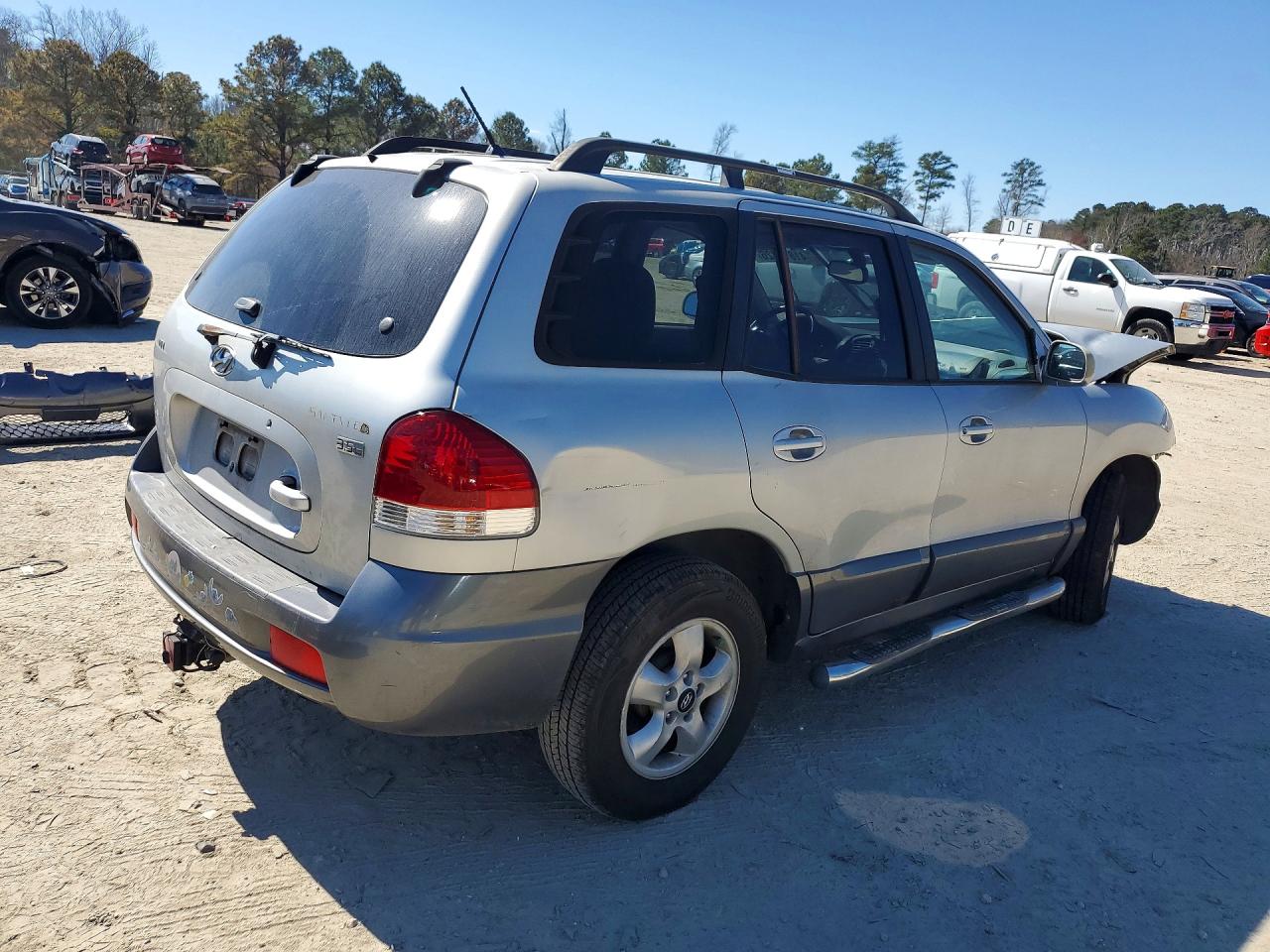 2006 Hyundai Santa Fe Gls Silver vin: KM8SC13E86U092601