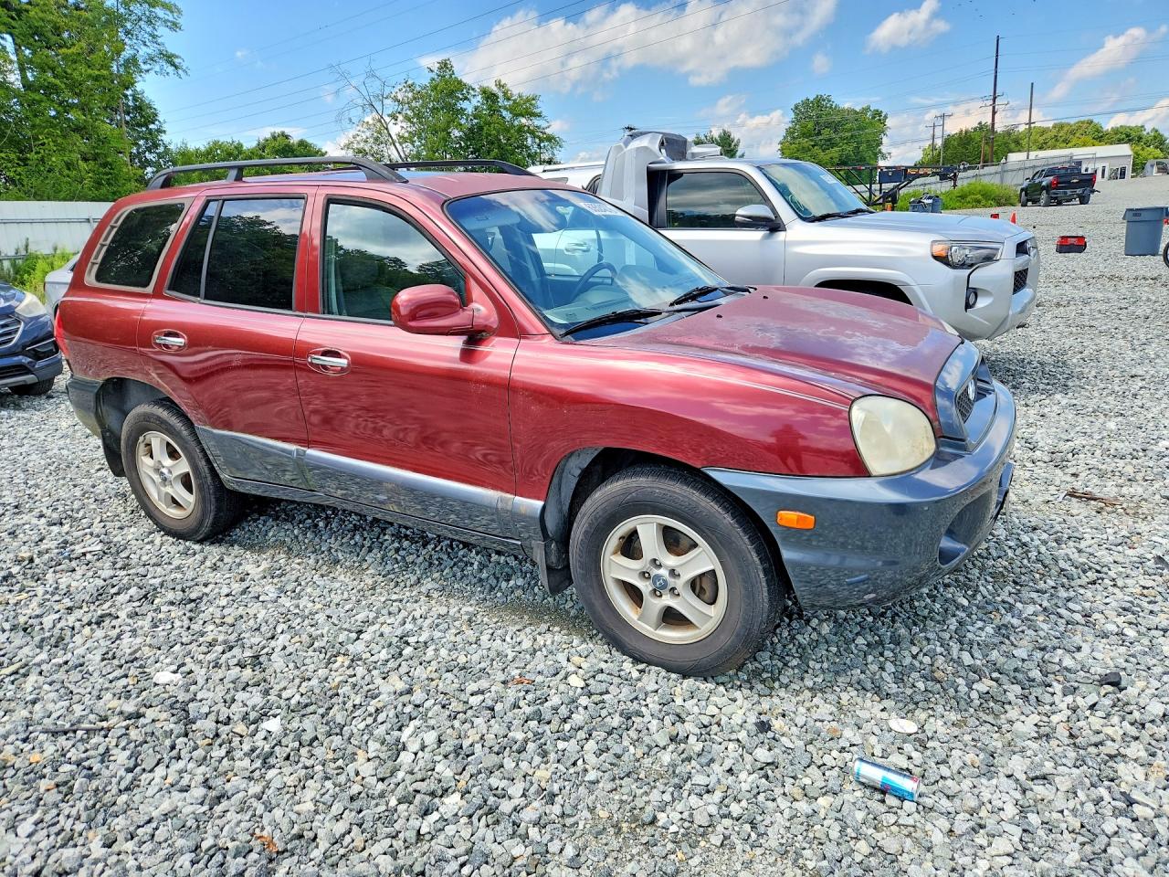 2003 Hyundai Santa Fe Gls Burgundy vin: KM8SC13E93U461851