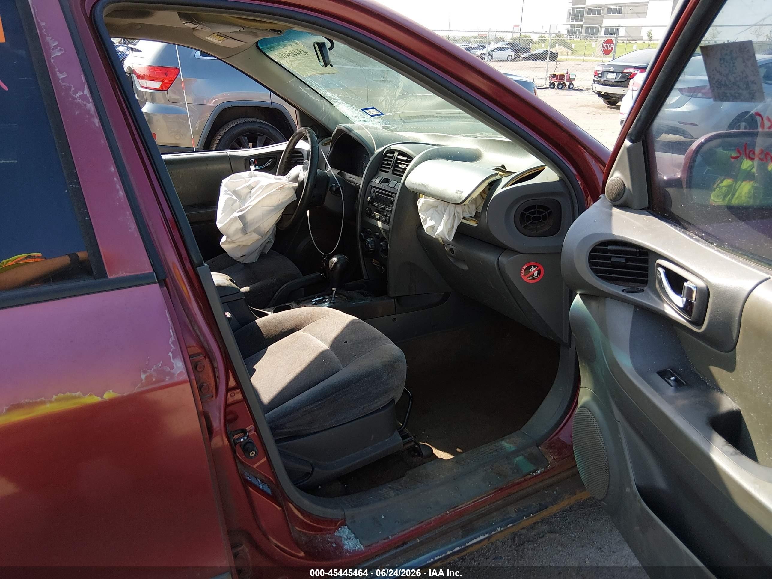 2004 Hyundai Santa Fe Gls/lx Red vin: KM8SC13E94U786856
