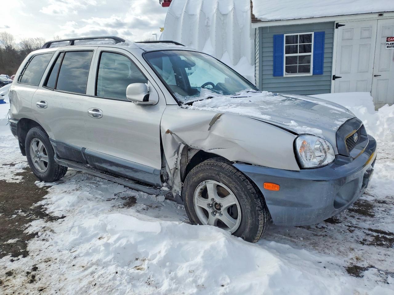 2004 Hyundai Santa Fe Gls Silver vin: KM8SC13EX4U611385
