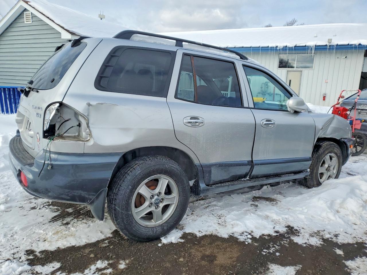 2004 Hyundai Santa Fe Gls Silver vin: KM8SC13EX4U611385