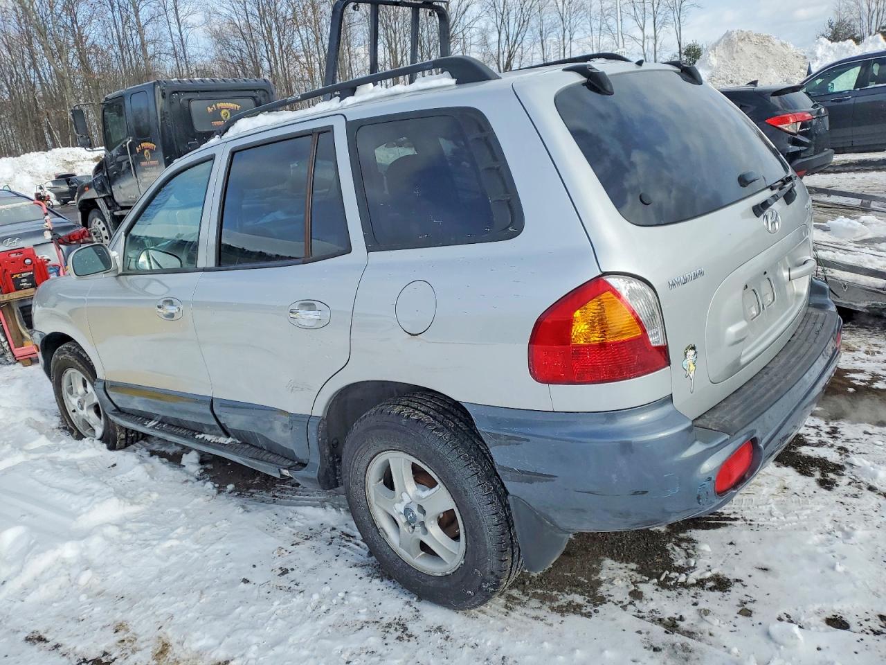 2004 Hyundai Santa Fe Gls Silver vin: KM8SC13EX4U611385