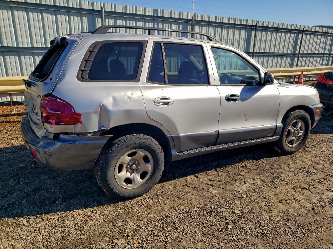 2004 Hyundai Santa Fe Gls Silver vin: KM8SC13EX4U718887